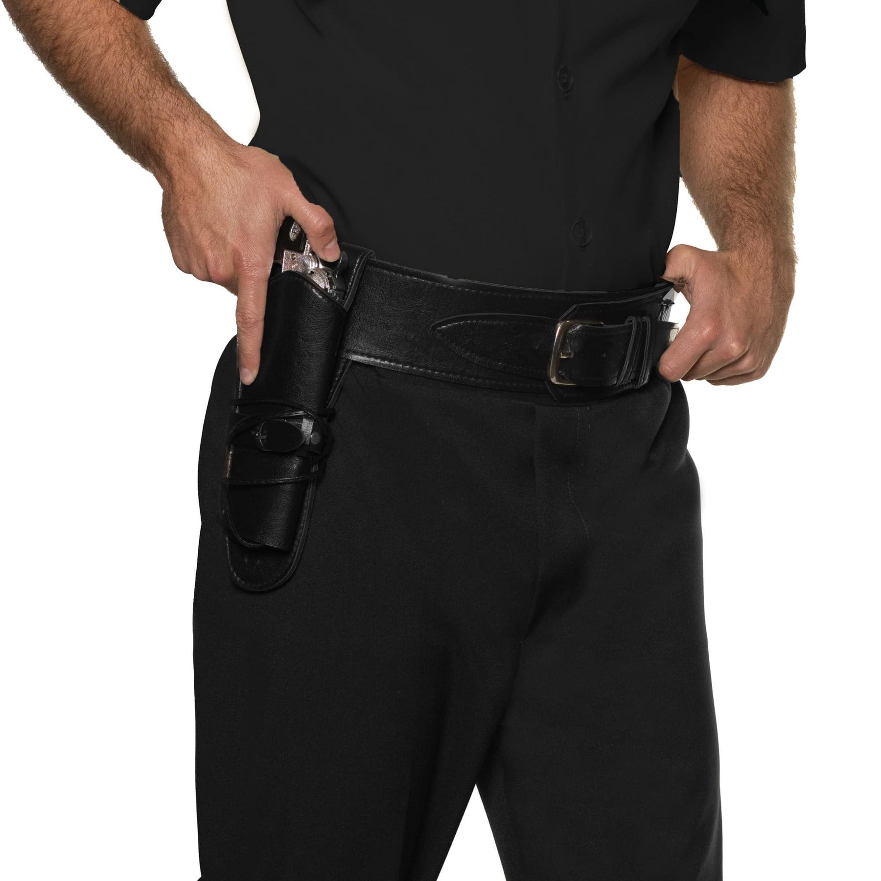 Cowboy Single Black Holster Adult Costume Accessory | One Size