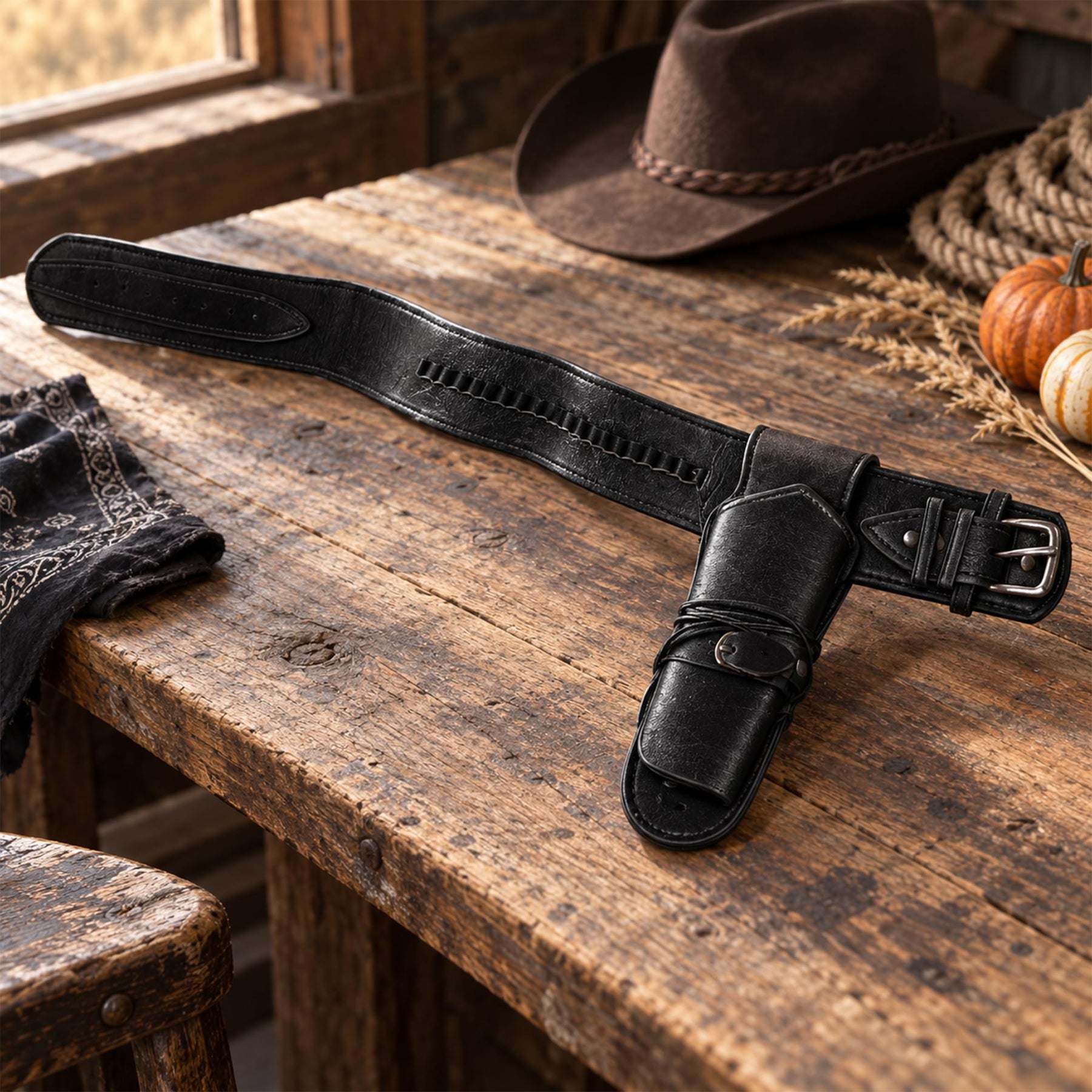 Cowboy Single Black Holster Adult Costume Accessory | One Size