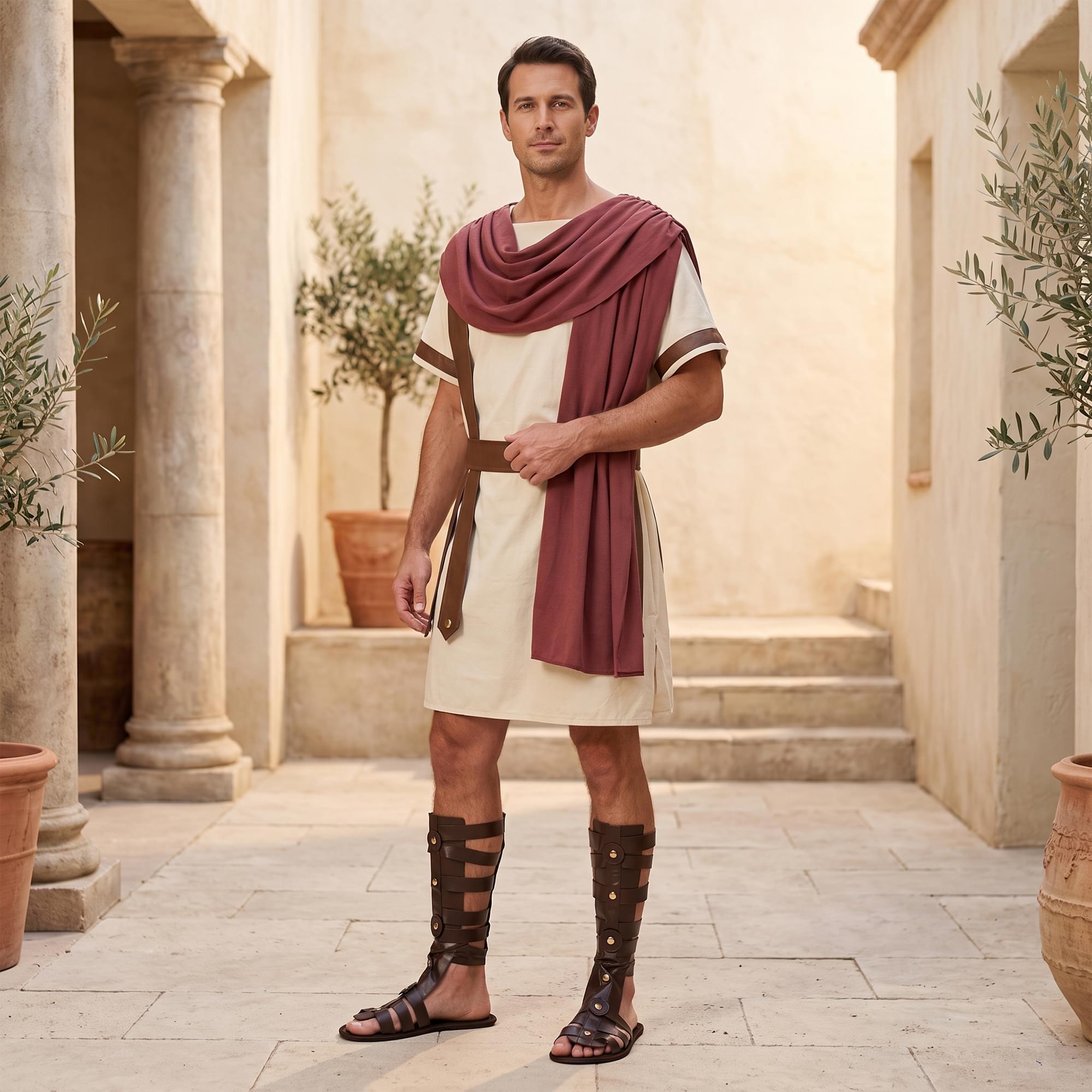Men's Roman Adult Costume Sandals | One Size