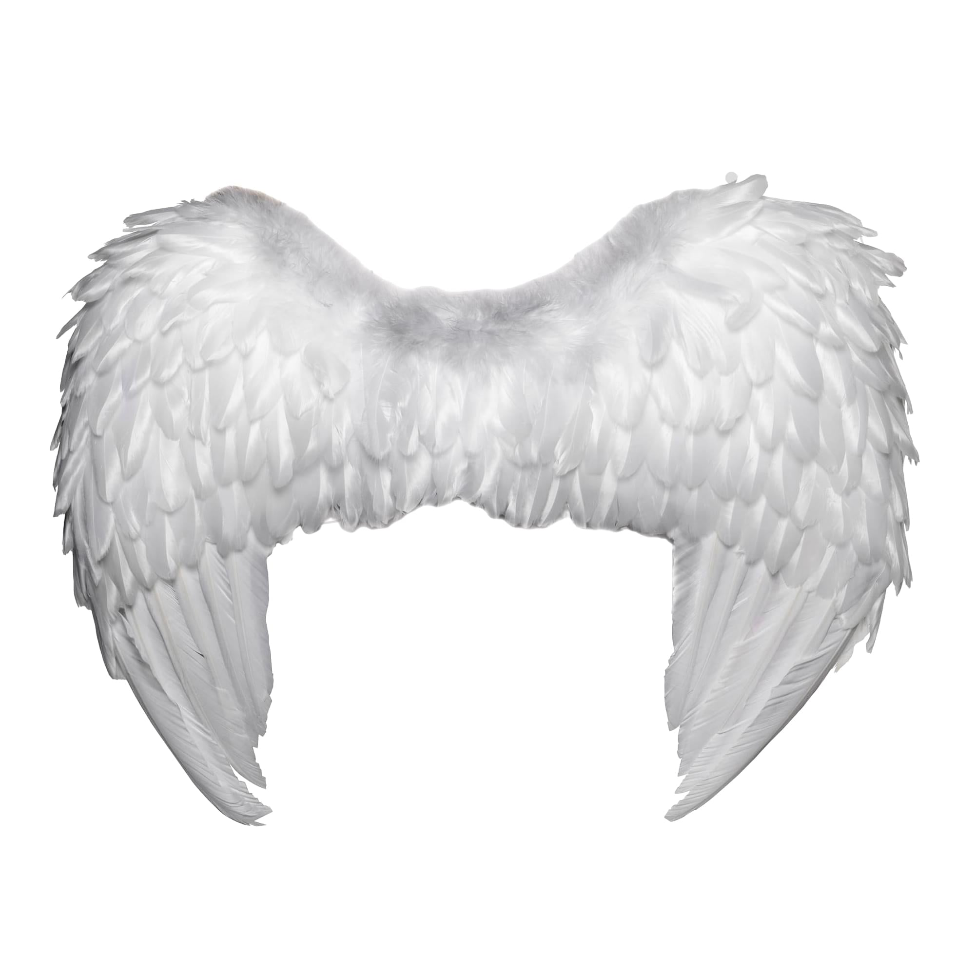 Small White Foam Backed Wings Adult Costume Accessory | One Size