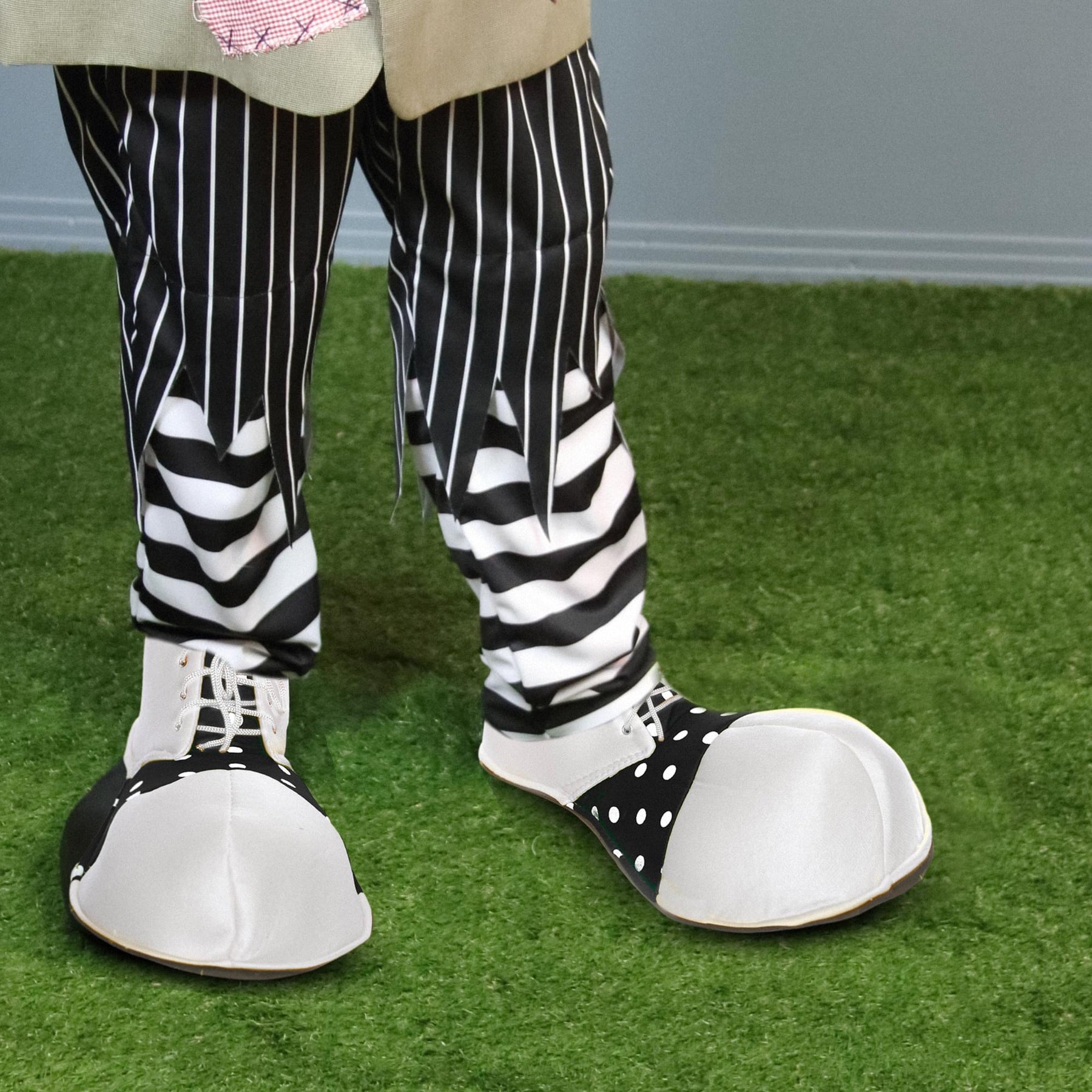 Oversized White Clown Adult Costume Shoes