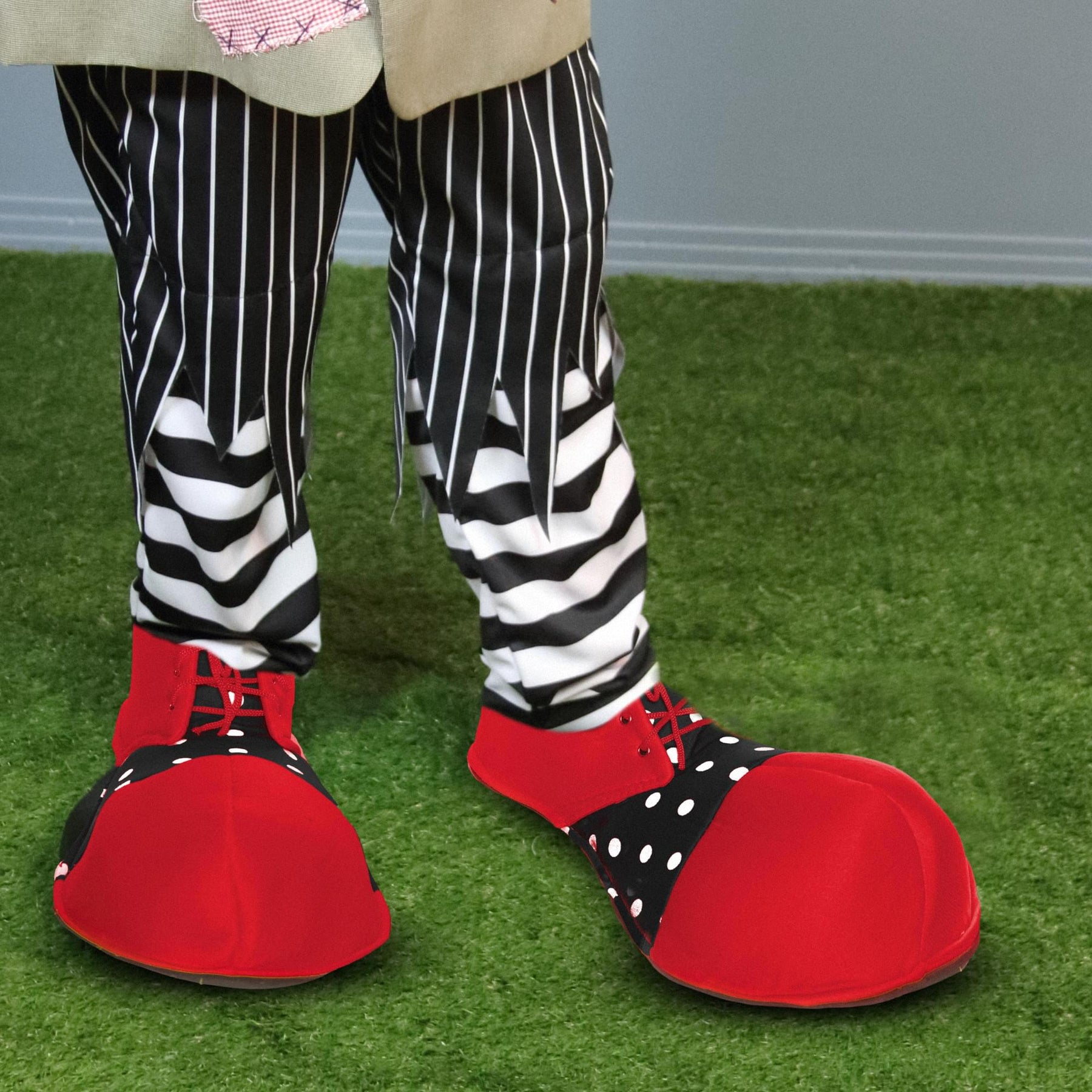Oversized Red Clown Adult Costume Shoes
