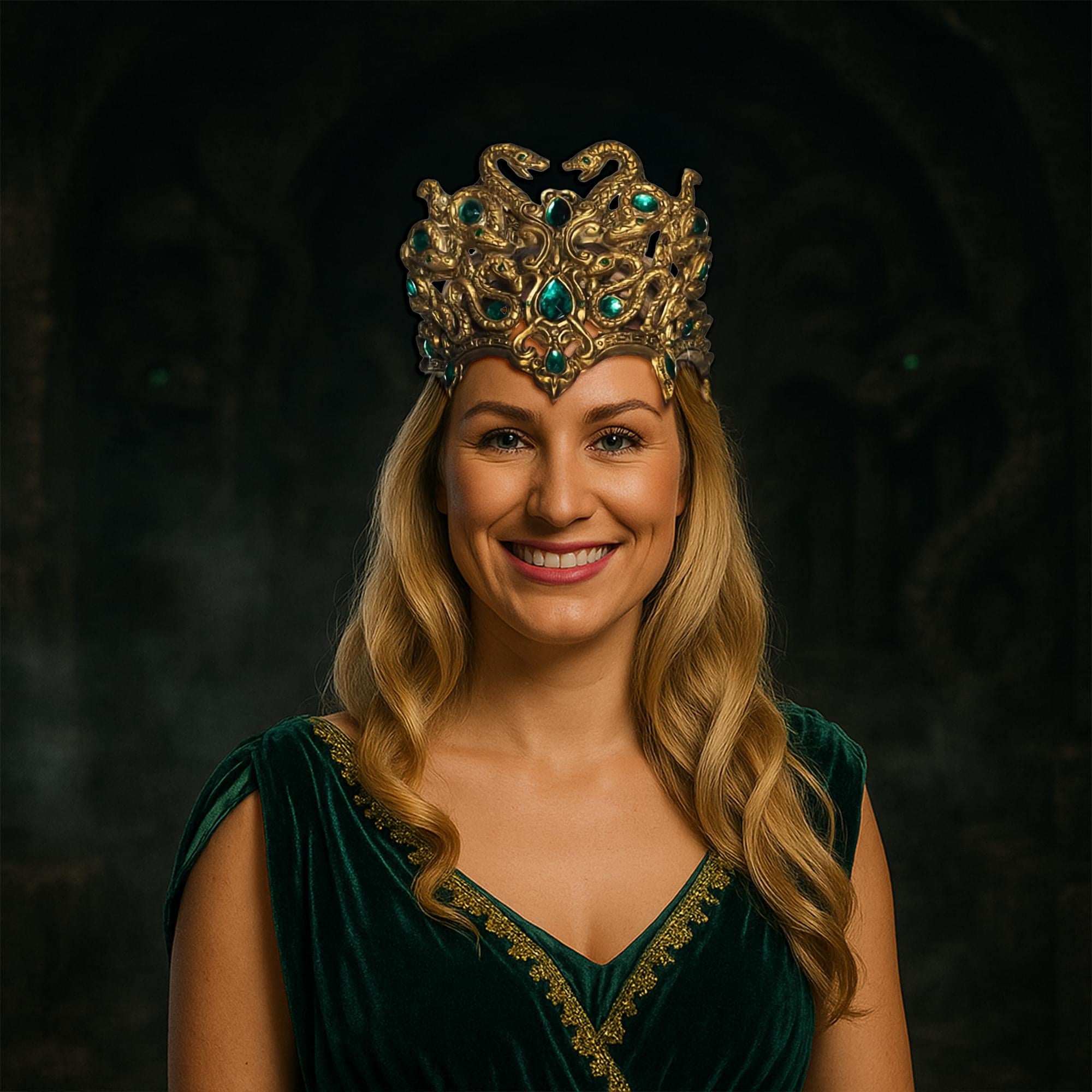 Medusa Gold Snakes Adult Costume Headpiece