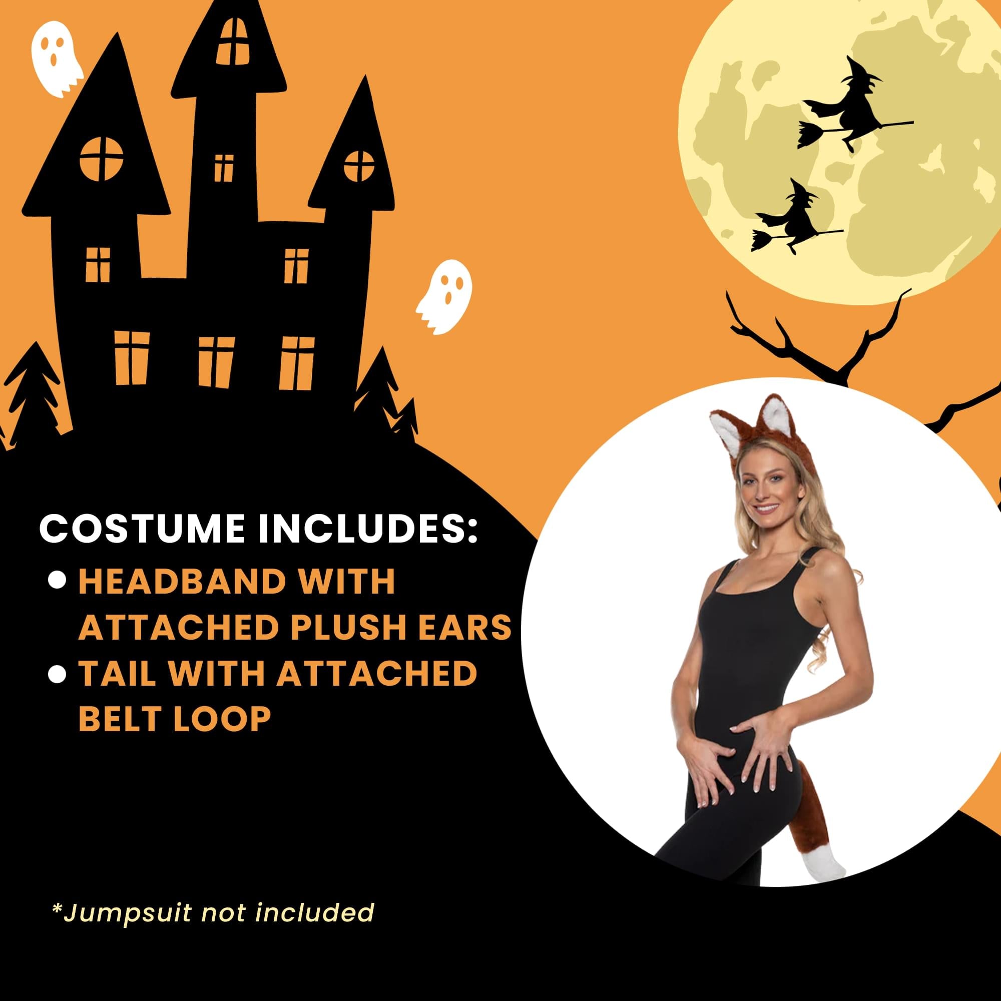 Fox Ears & Tail Set Adult Costume Accessory Set