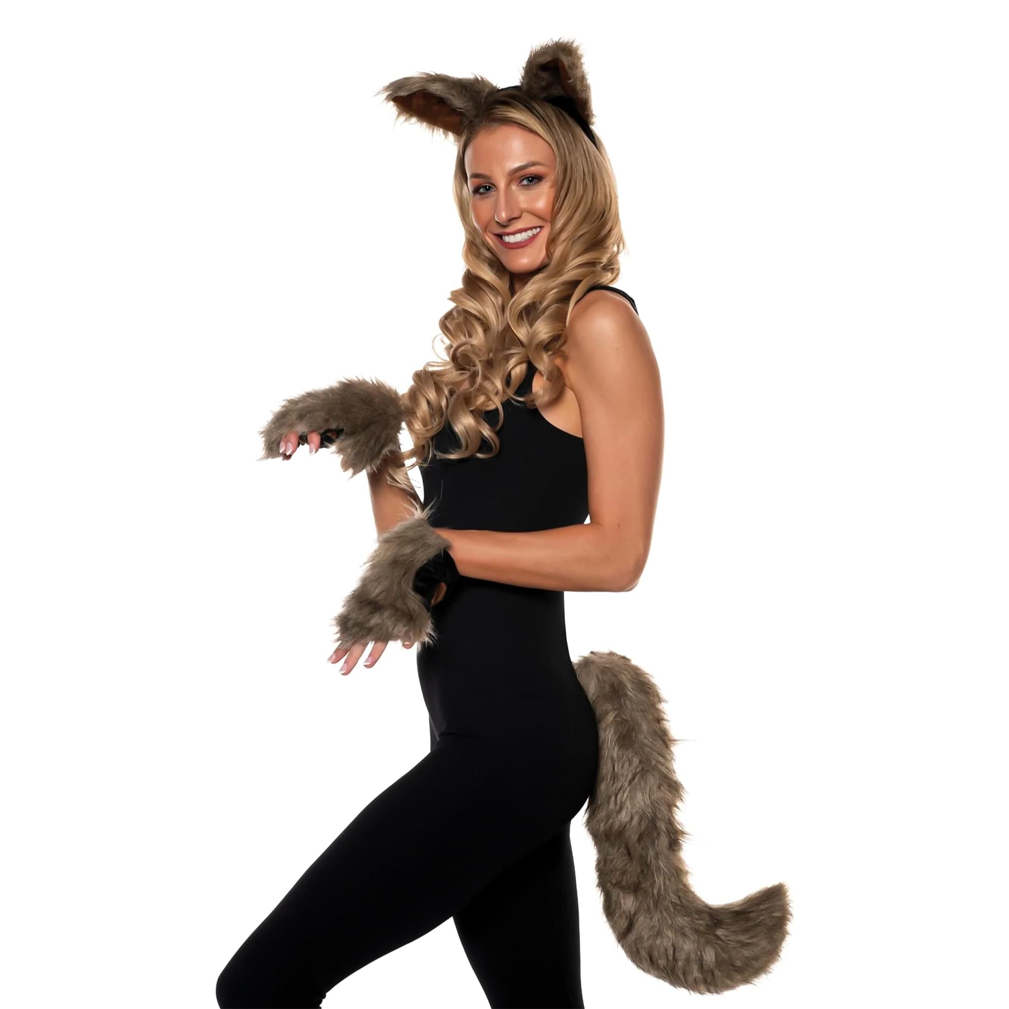 Werewolf Adult Costume Accessory Set | Brown/Grey