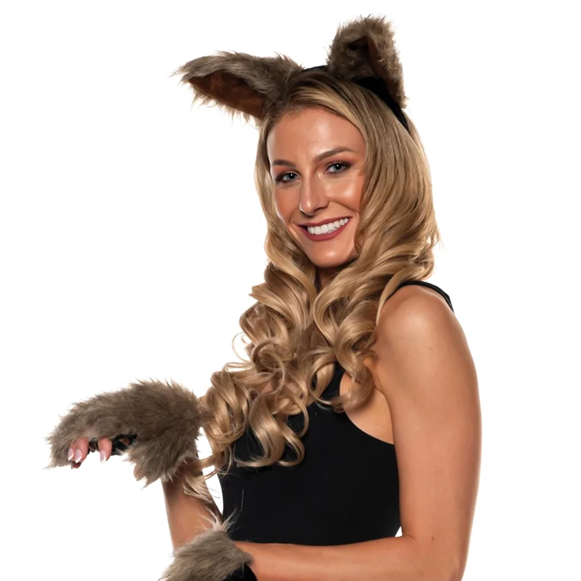 Werewolf Adult Costume Accessory Set | Brown/Grey