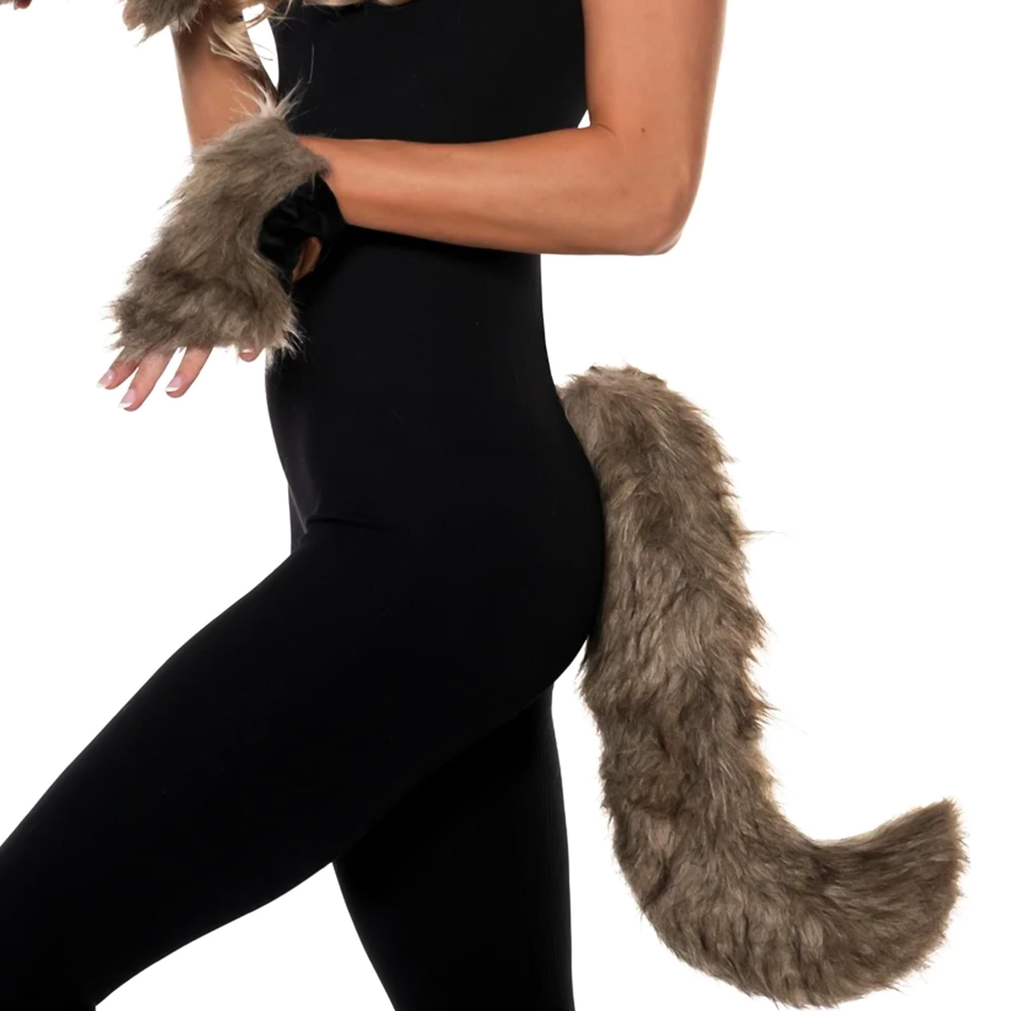 Werewolf Adult Costume Accessory Set | Brown/Grey