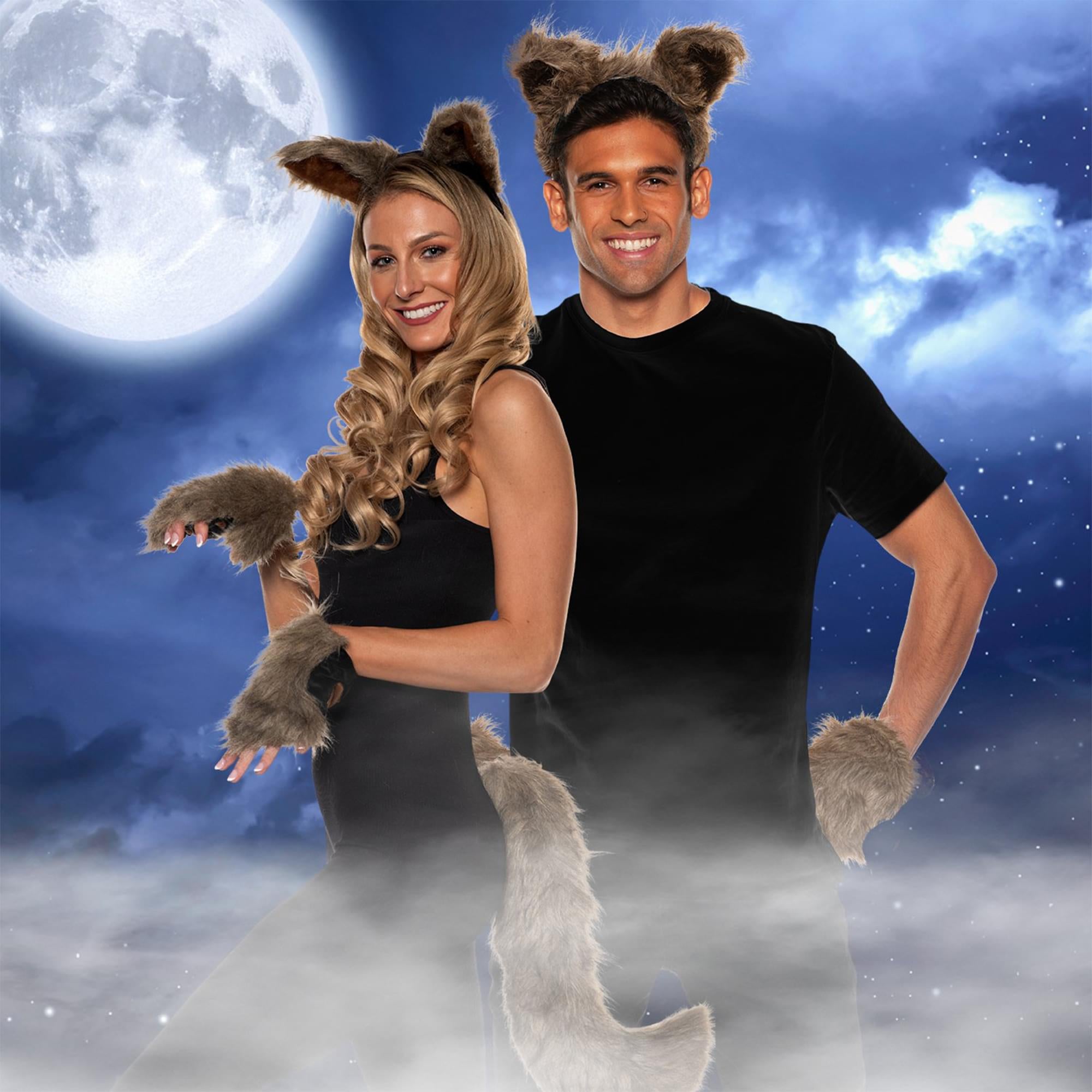 Werewolf Adult Costume Accessory Set | Brown/Grey