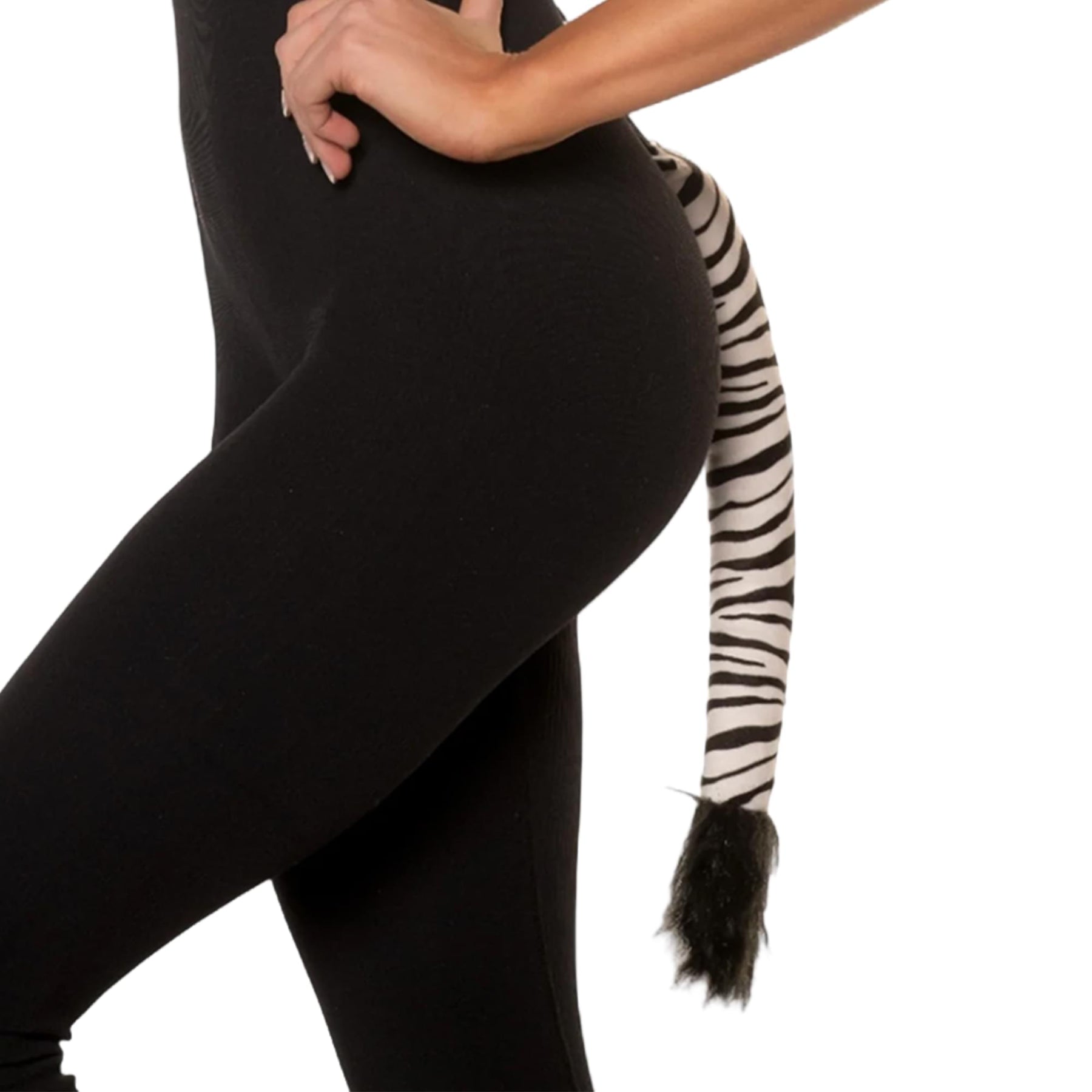 Zebra Ears, Tail, and Bowtie Adult Costume Accessory Set
