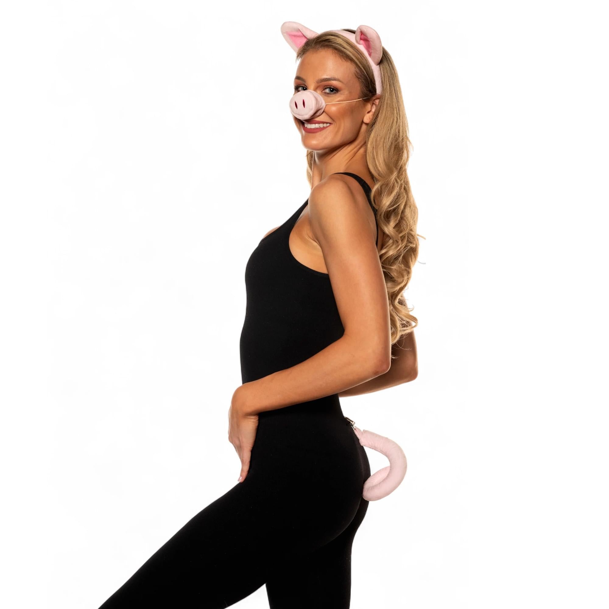 Piglet Ears and Tail Adult Costume Accessory Set