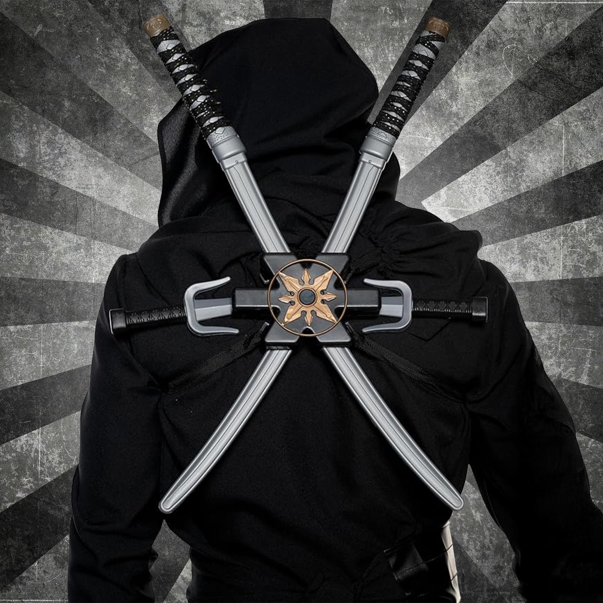 Ninja Sword, Sai & Star Adult Costume Backpack