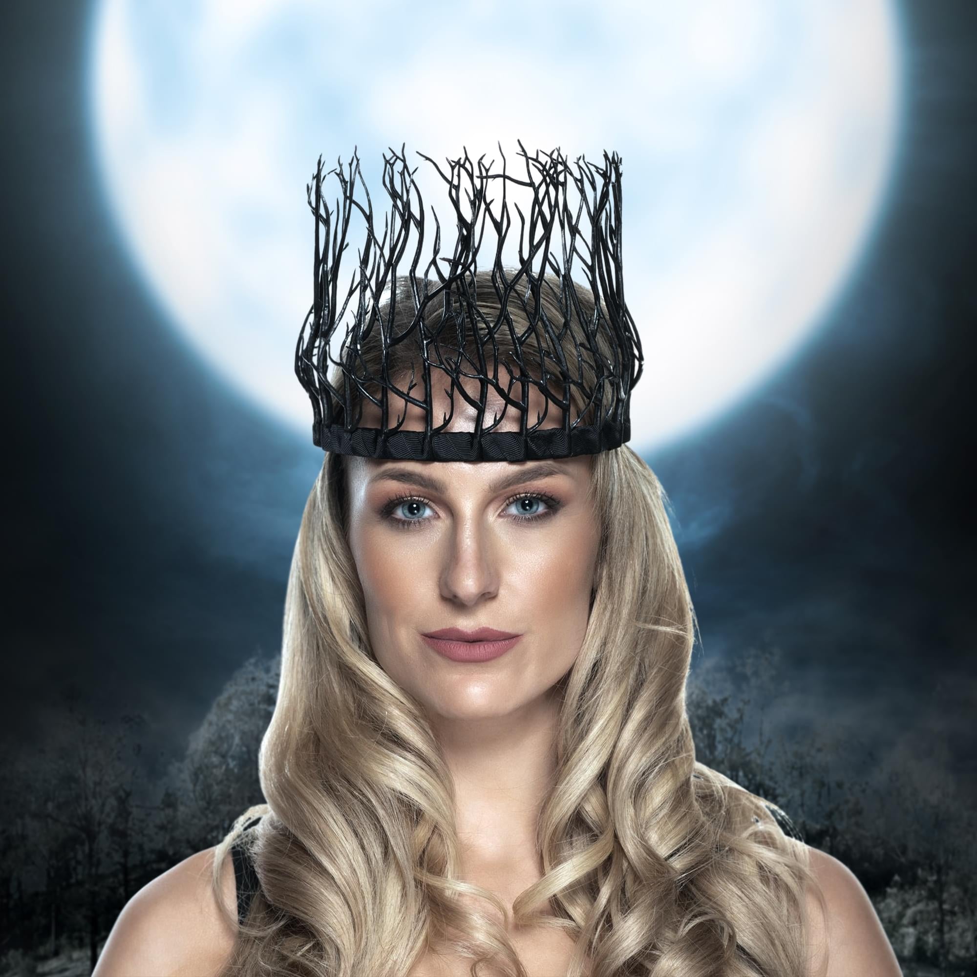 Evil Witch Branch Crown Adult Costume Accessory