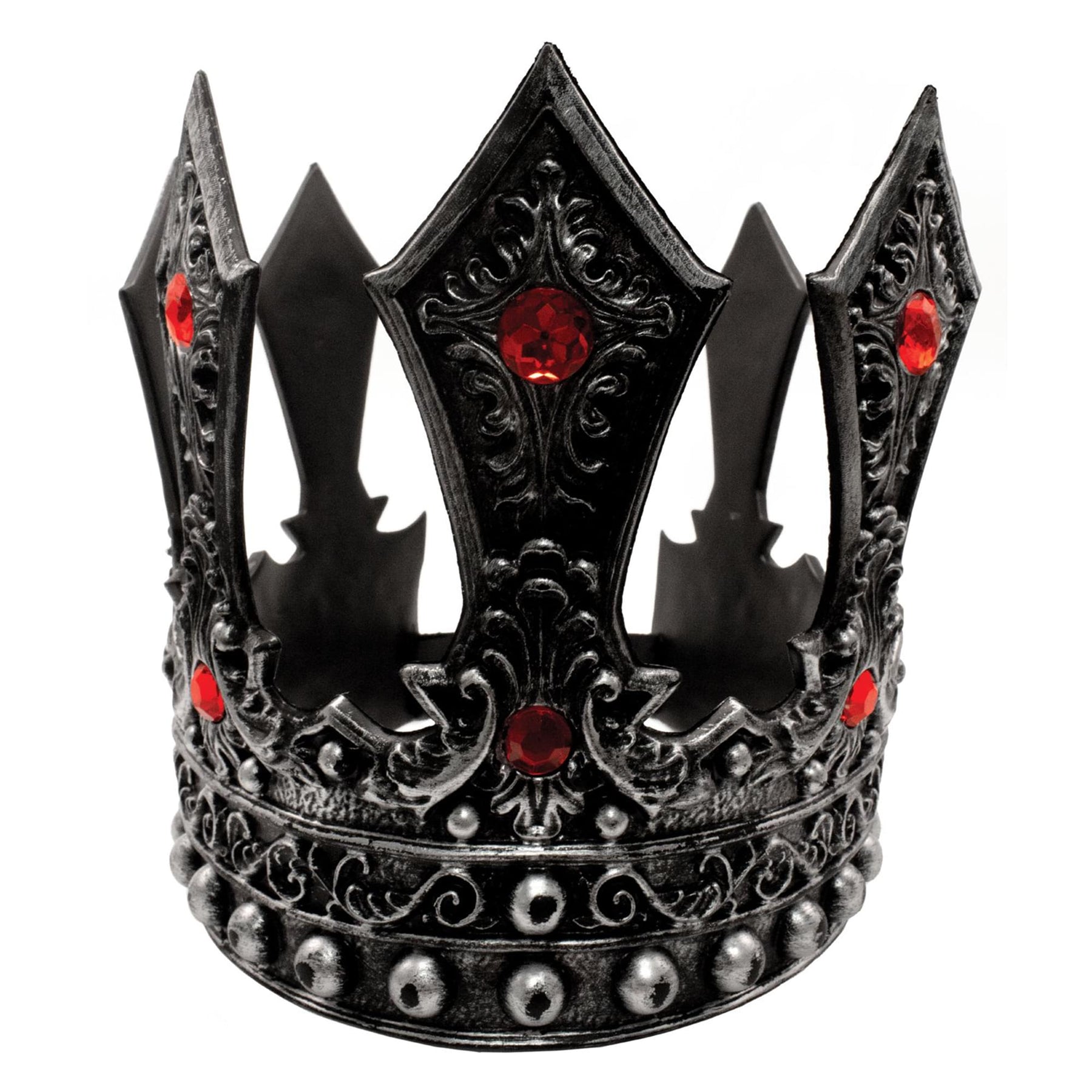 King's Pewter Adjustable Foam Crown Adult Costume Accessory