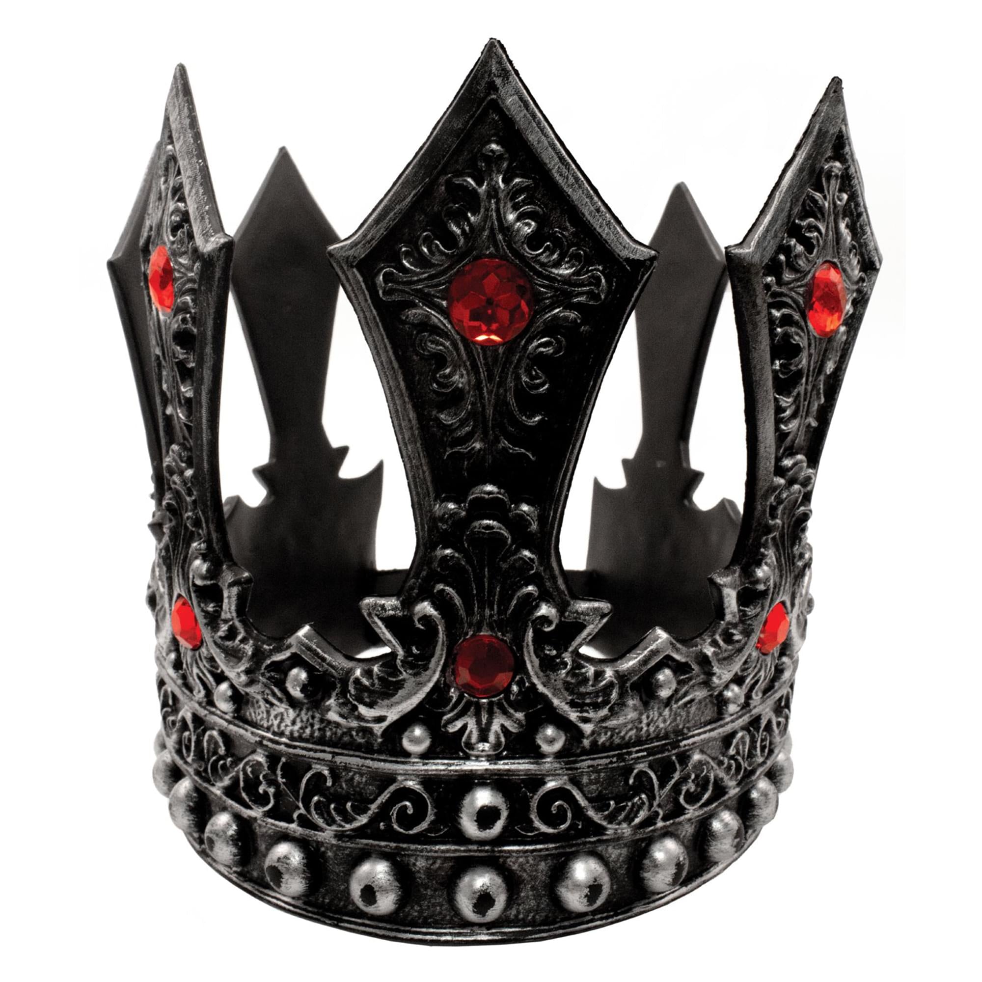 King's Pewter Adjustable Foam Crown Adult Costume Accessory