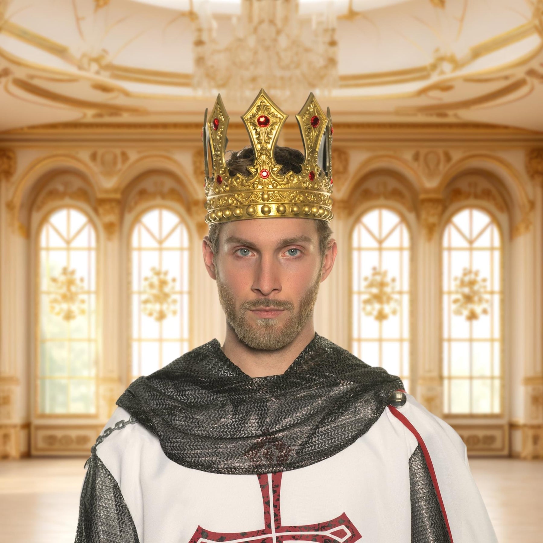 King's Gold Adjustable Foam Crown Adult Costume Accessory