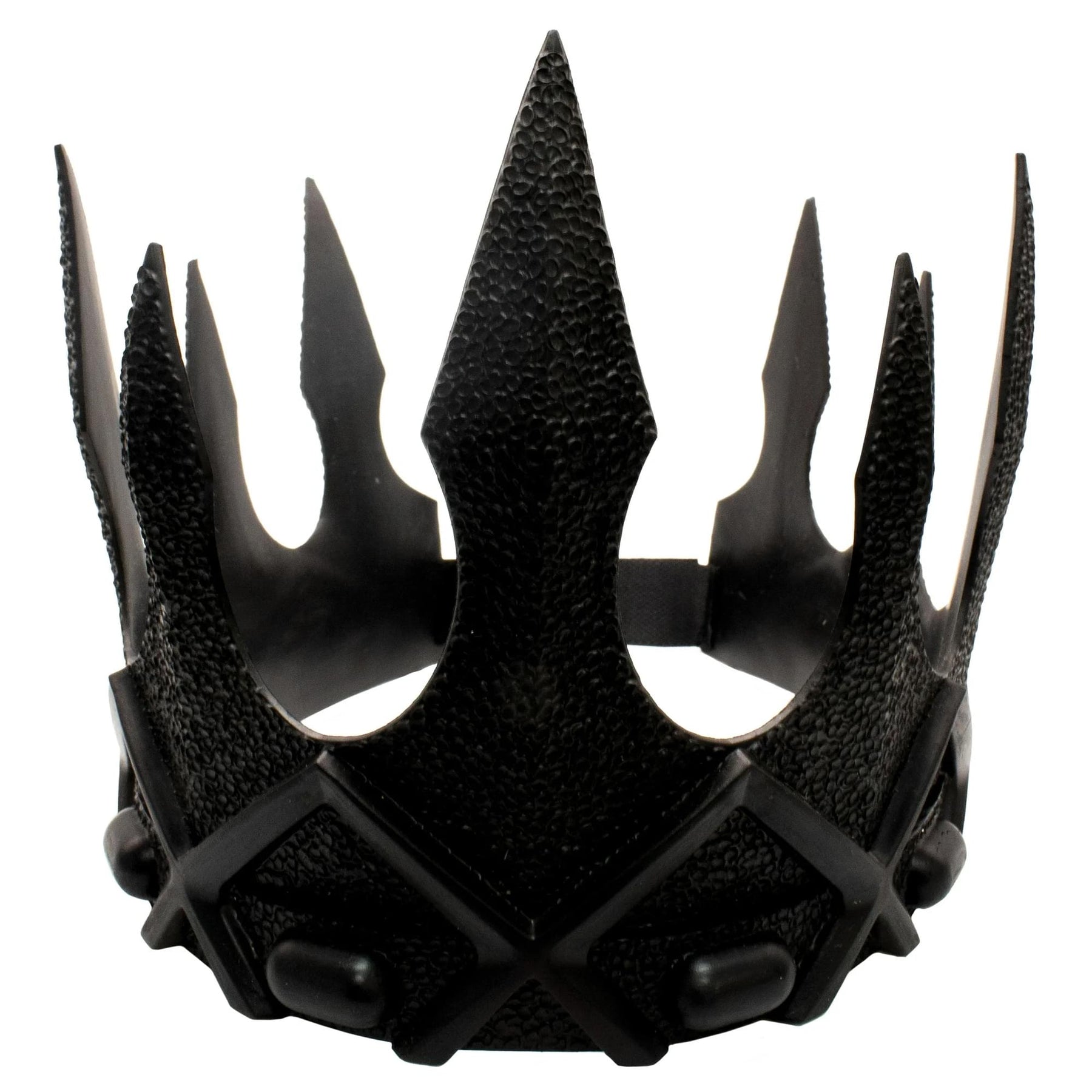Evil King's Black Adjustable Foam Crown Adult Costume Accessory