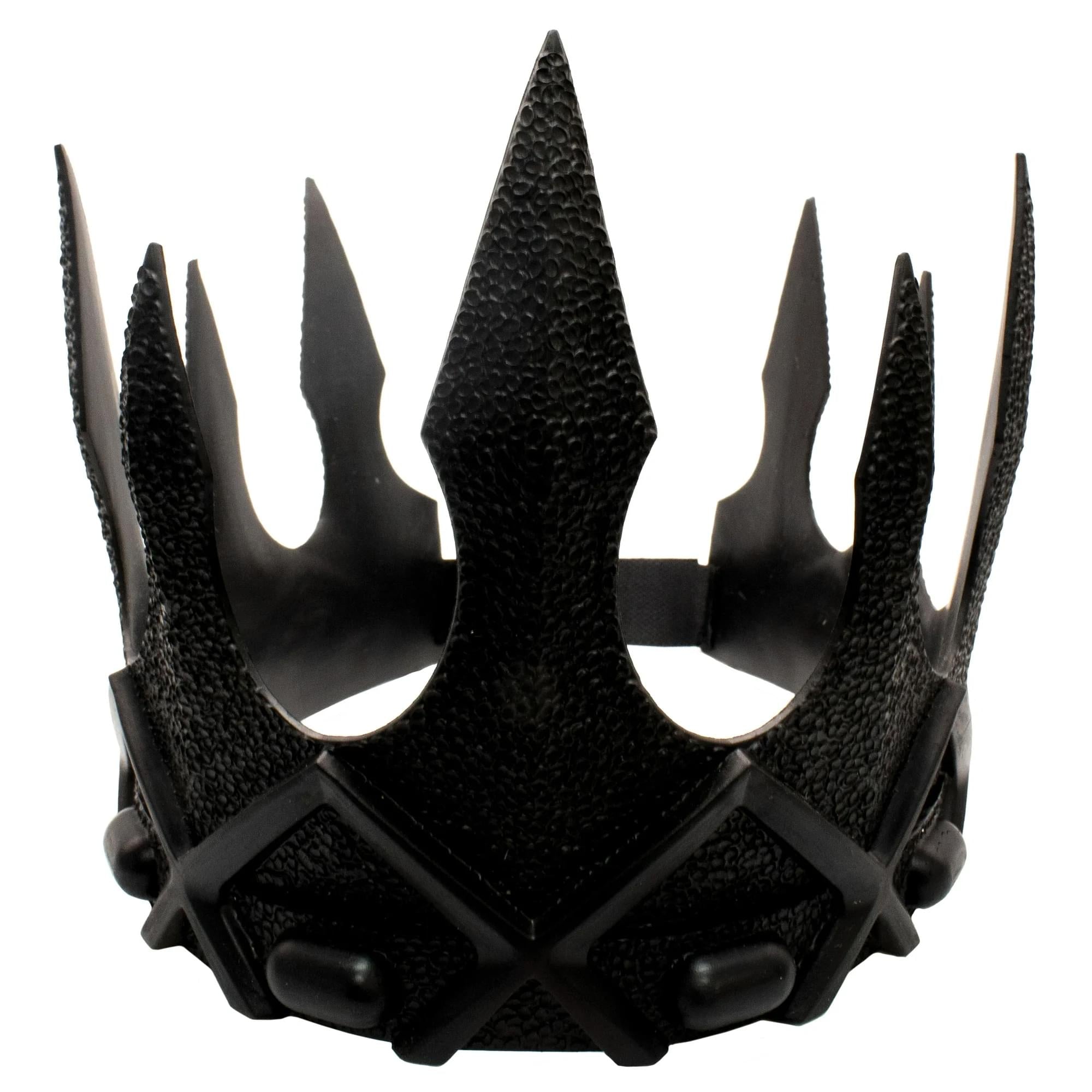 Evil King's Black Adjustable Foam Crown Adult Costume Accessory