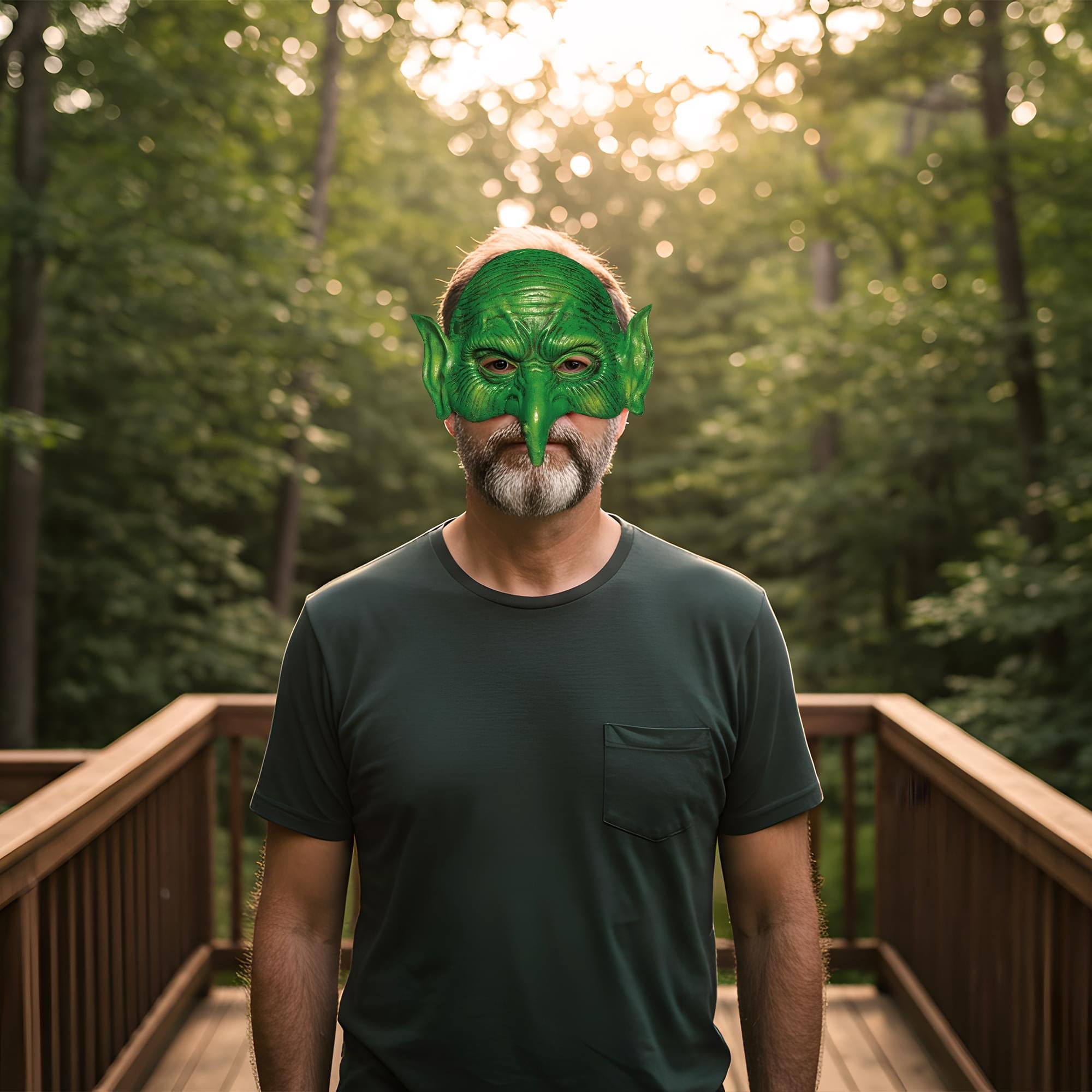 Goblin Adjustable Foam Adult Costume Half Mask