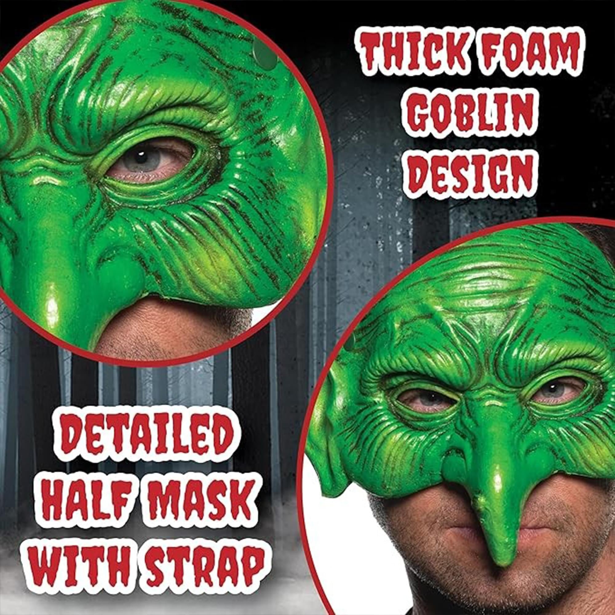 Goblin Adjustable Foam Adult Costume Half Mask