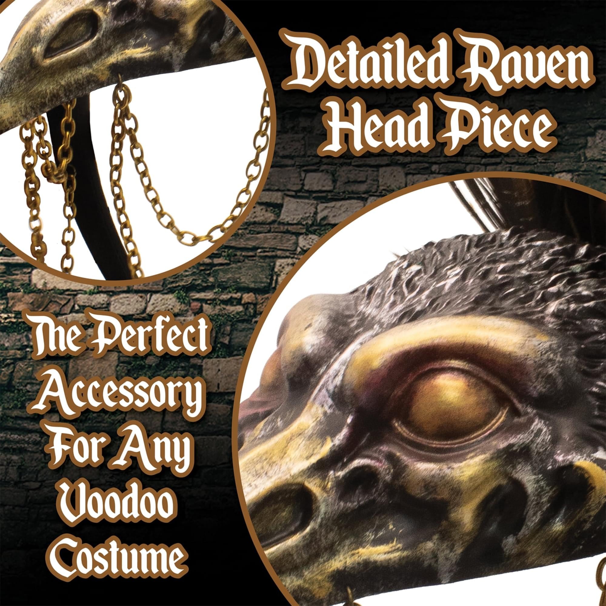 Black Crow Voodoo Adult Costume Headpiece