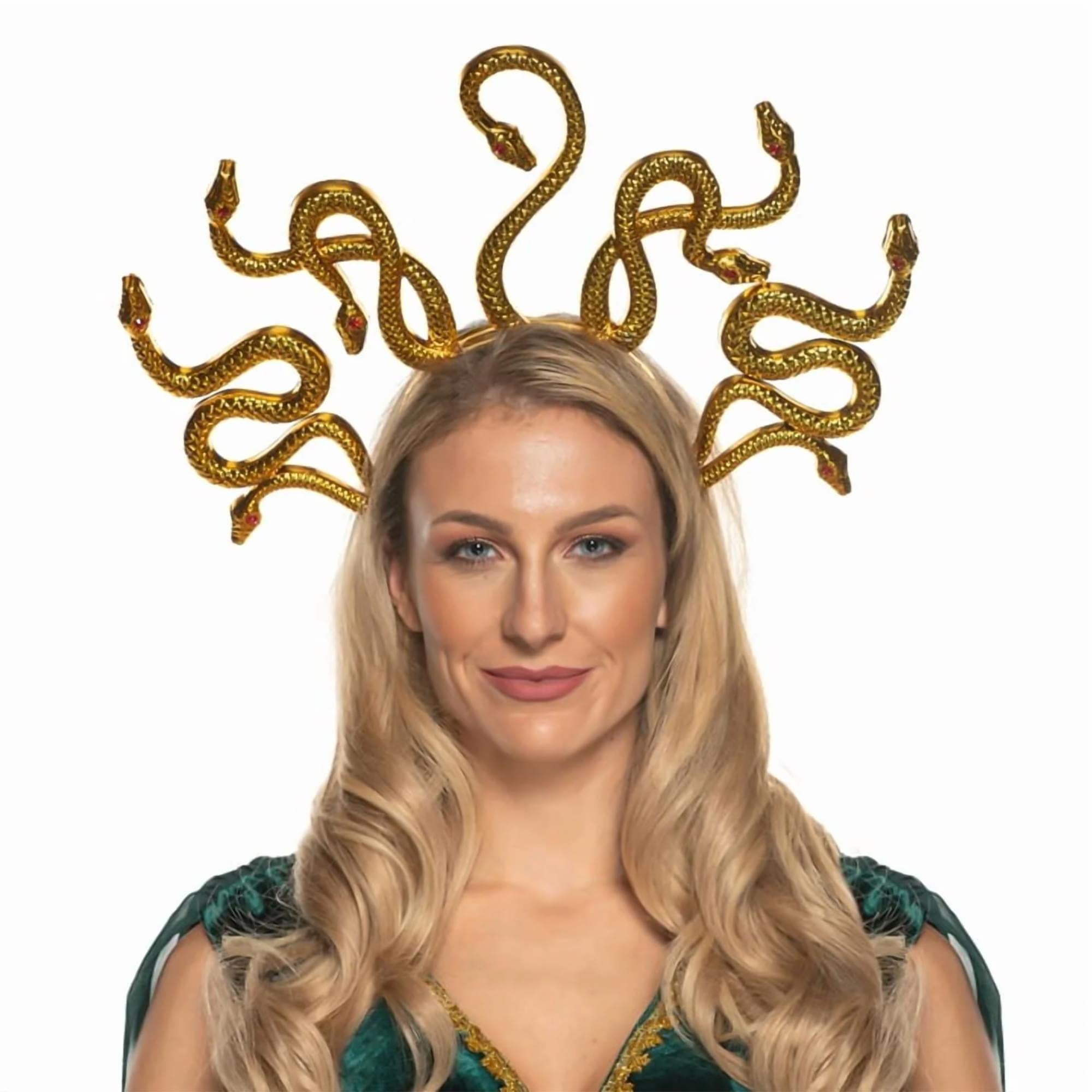 Medusa Gold Snakes Adult Costume Headpiece