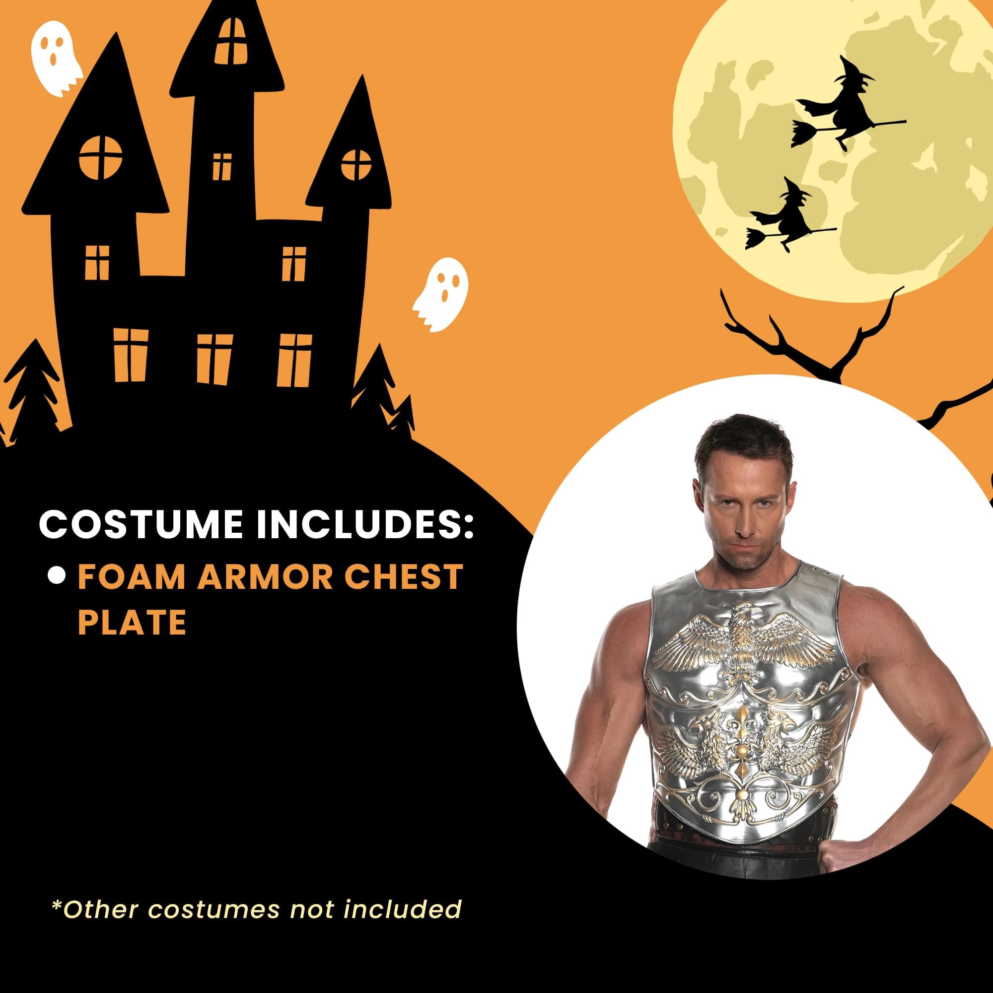 Gladiator Foam Chest Plate Adult Costume Accessory