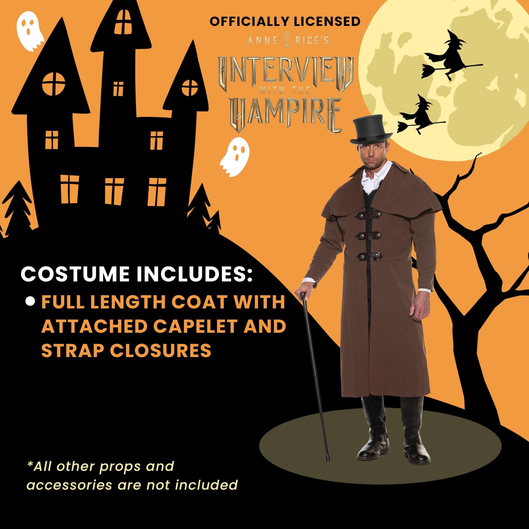 Interview With The Vampire Adult Costume Carriage Coat
