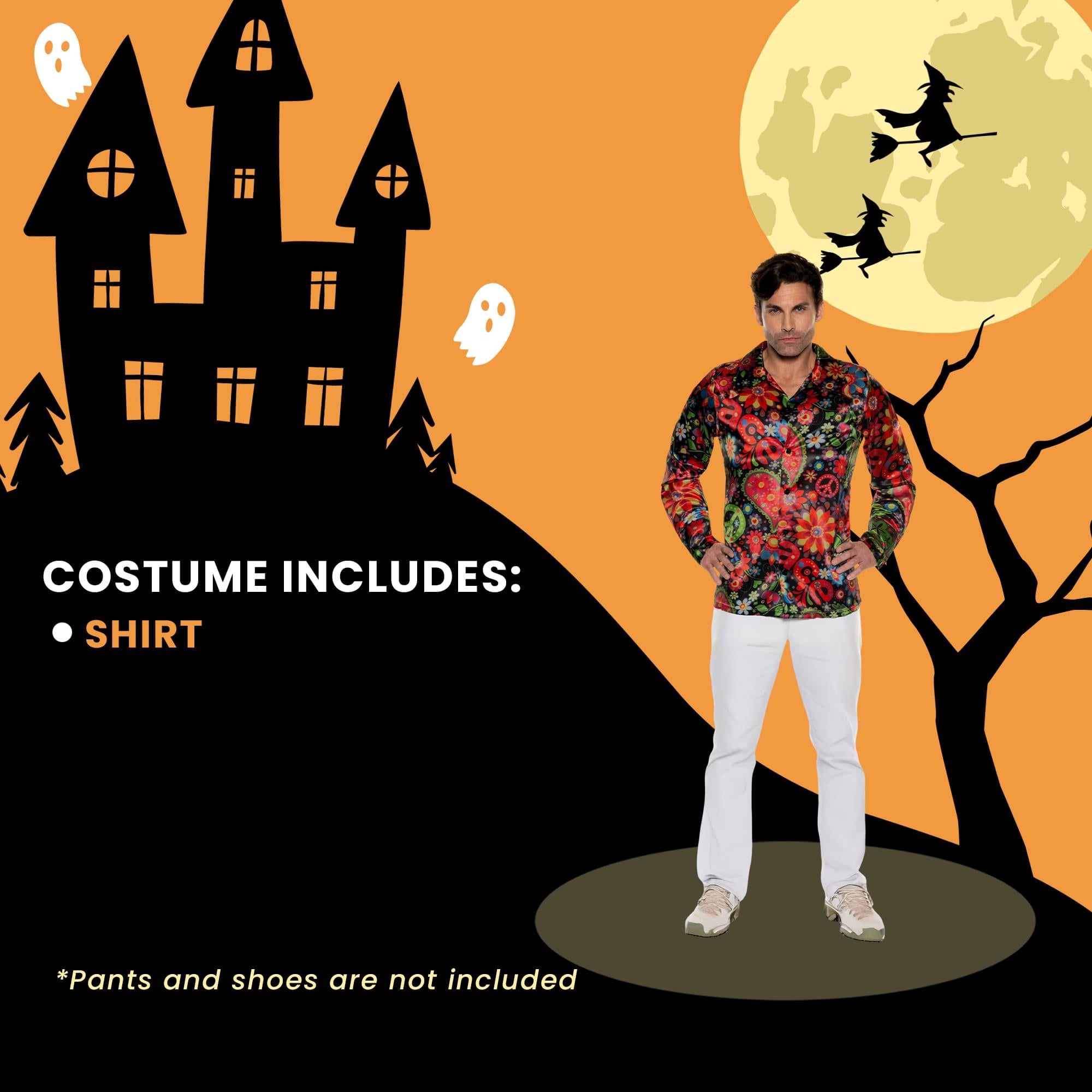 60's Psychedelic Shirt Adult Costume