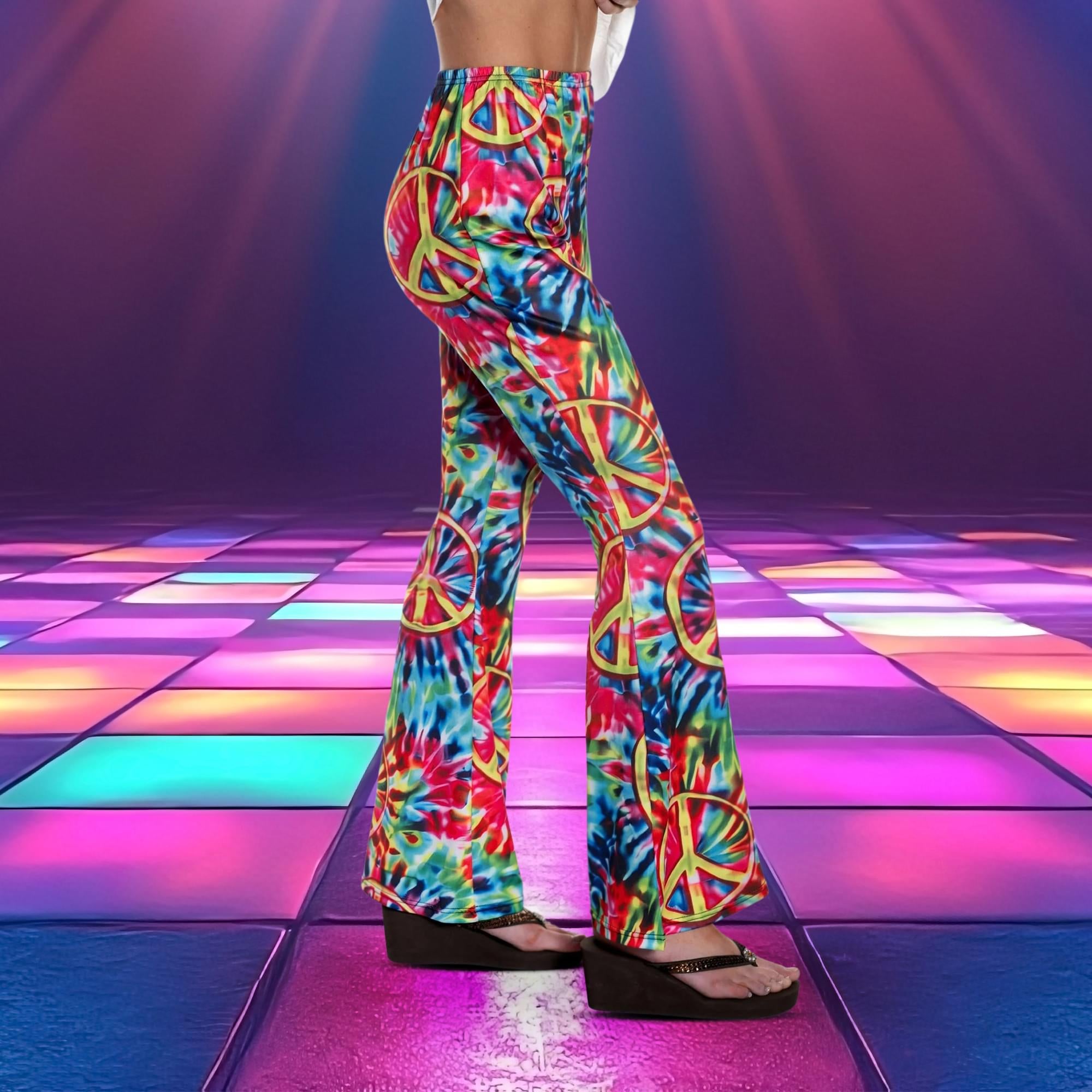 60's Tie-Dye Women's Costume Bell Bottoms
