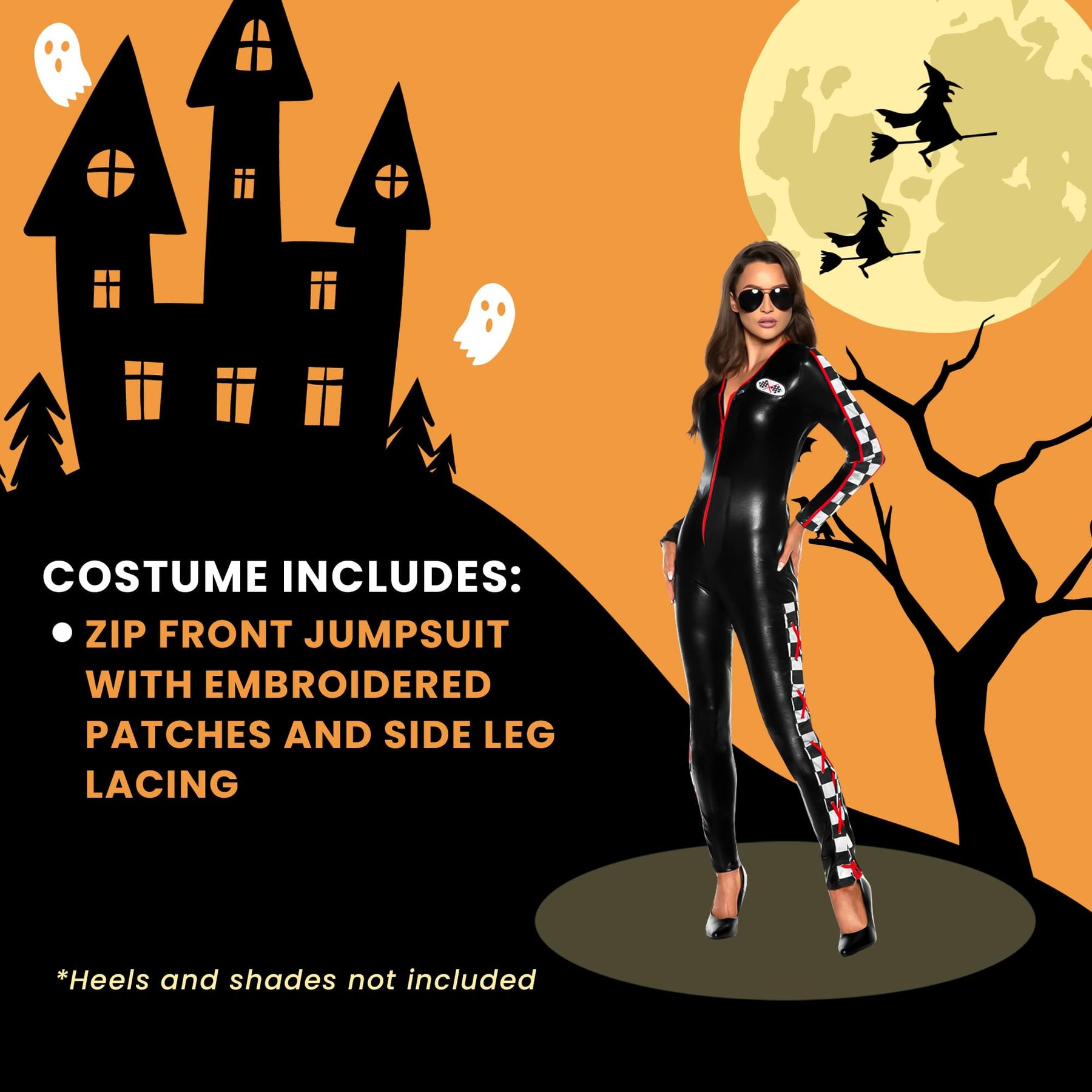 Fast Lane Race Car Driver Adult Women's Costume