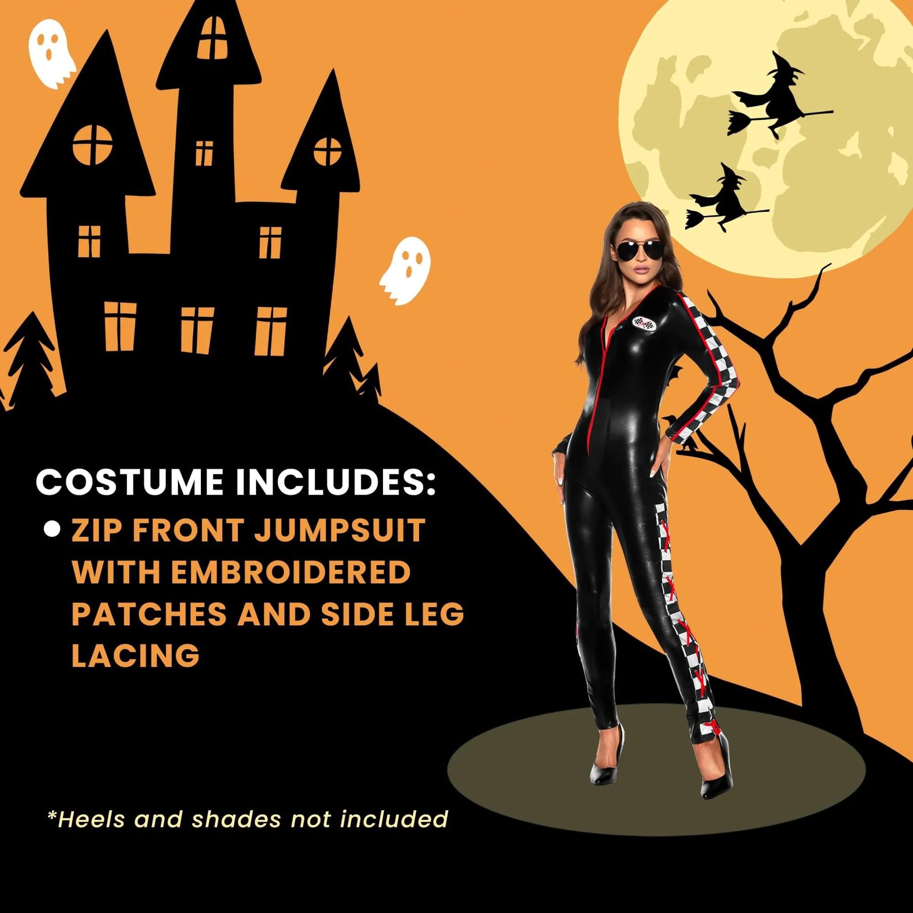 Fast Lane Race Car Driver Adult Women's Costume