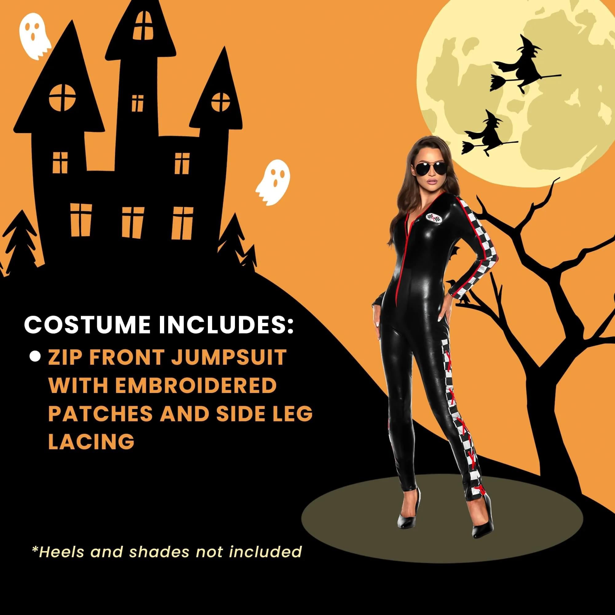 Fast Lane Race Car Driver Adult Women's Costume