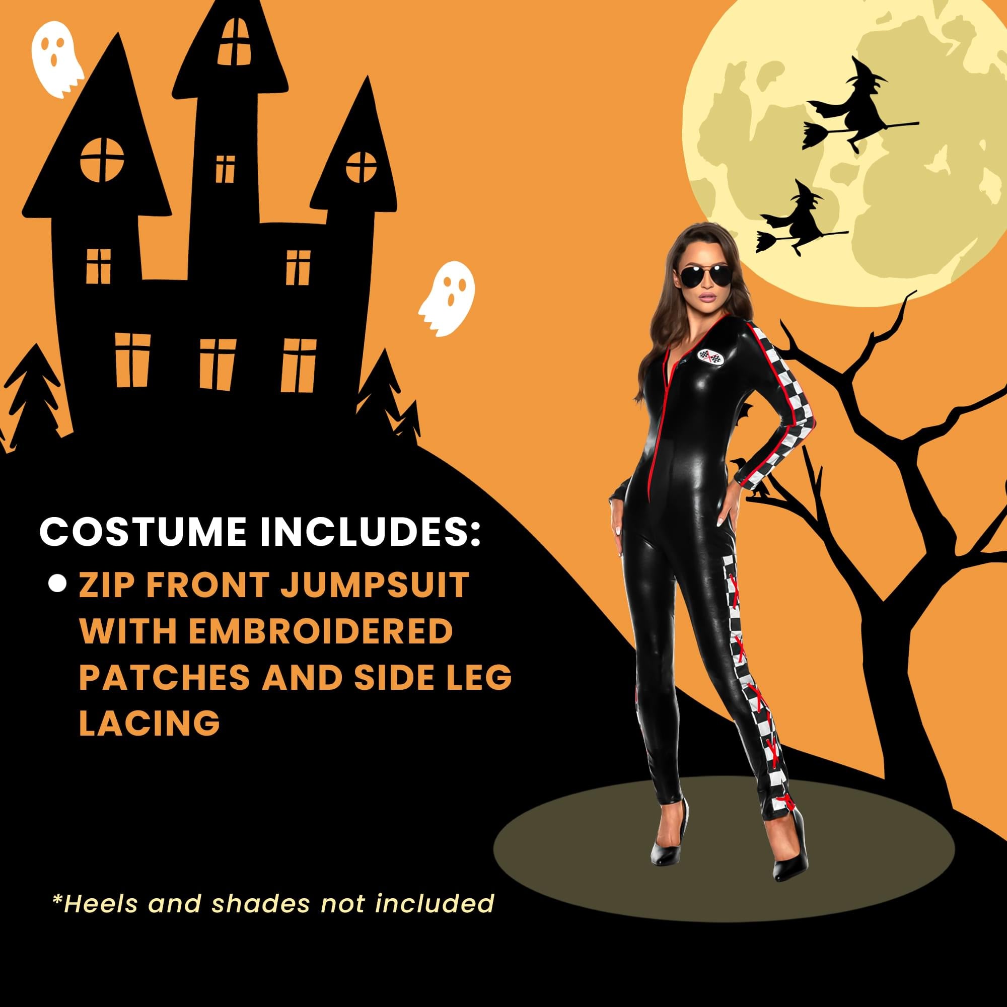 Fast Lane Race Car Driver Adult Women's Costume