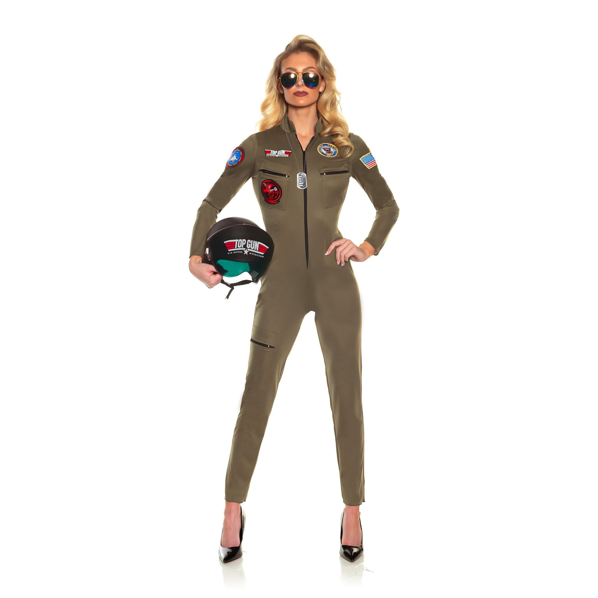 Top Gun Women's US Navy Pilot Costume Jumpsuit