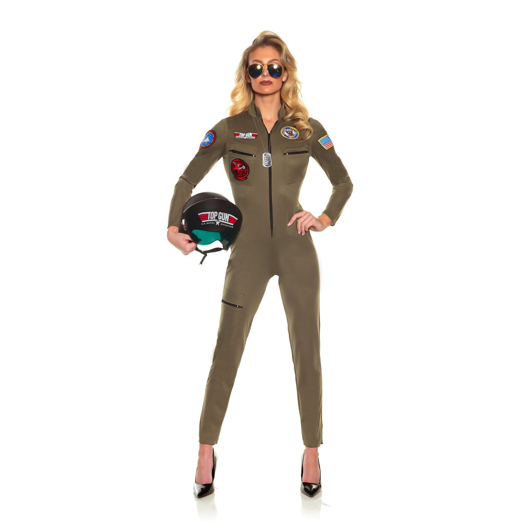 Top Gun Women's US Navy Pilot Costume Jumpsuit