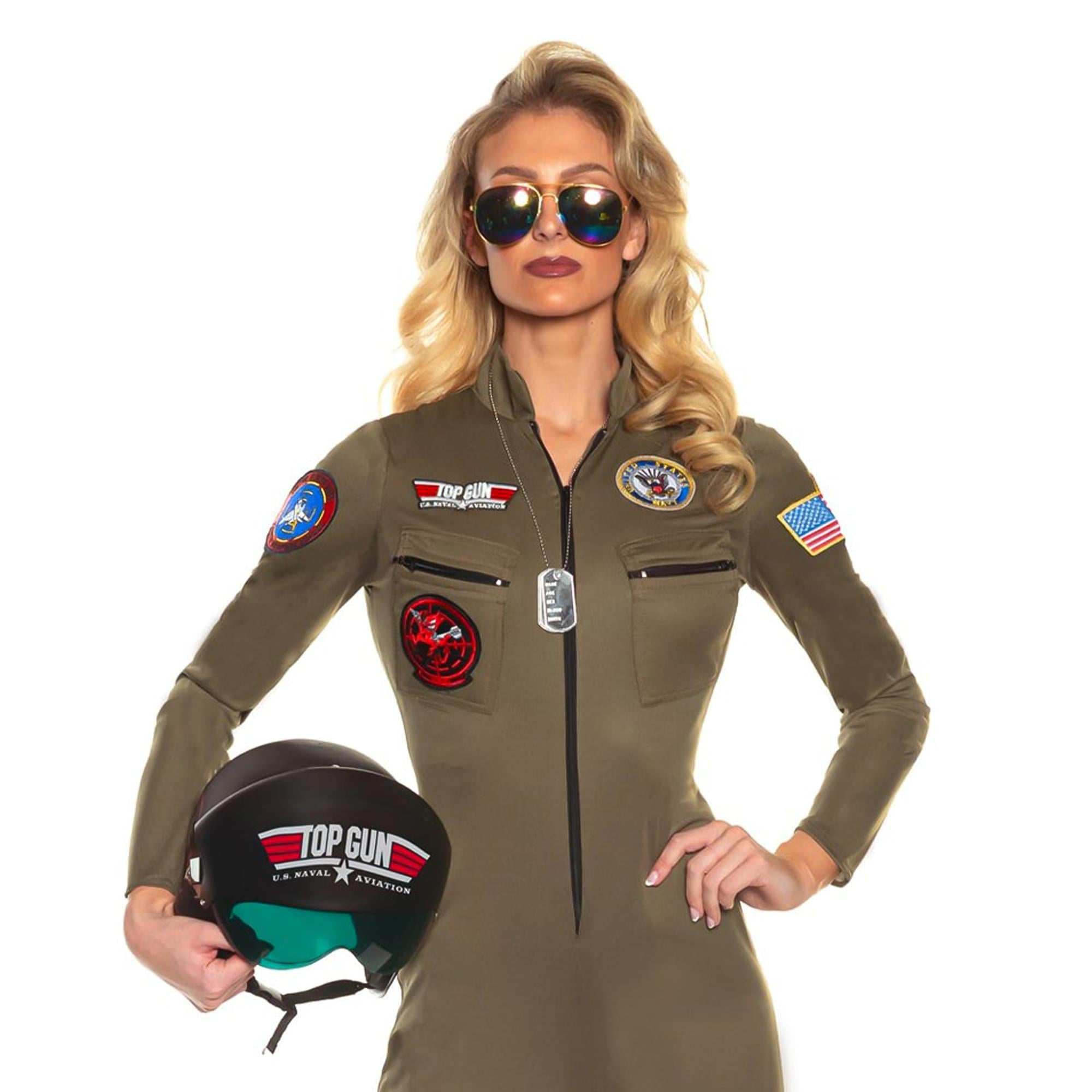 Top Gun Women's US Navy Pilot Costume Jumpsuit