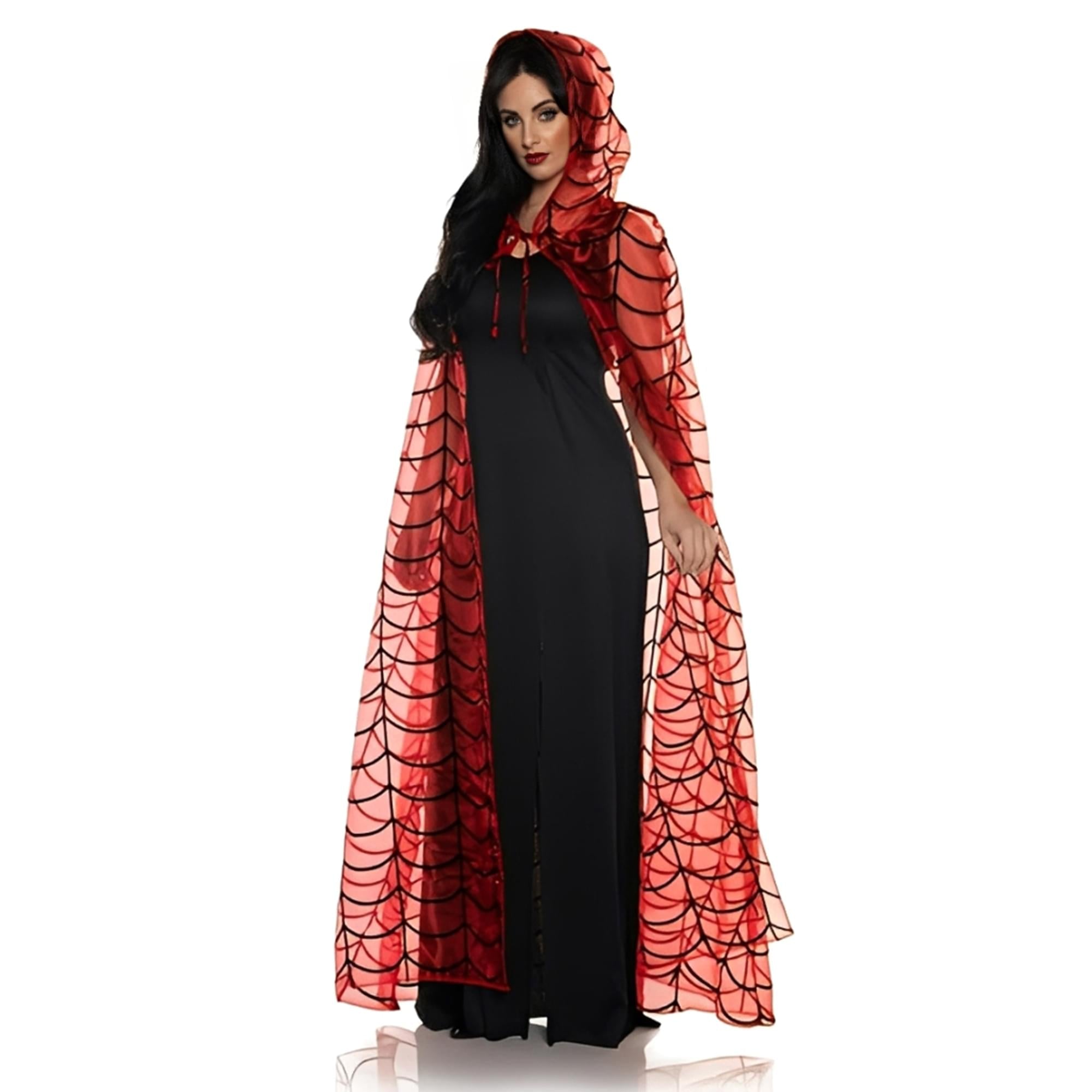 Red Spider Adult Hooded Costume Cape | Standard