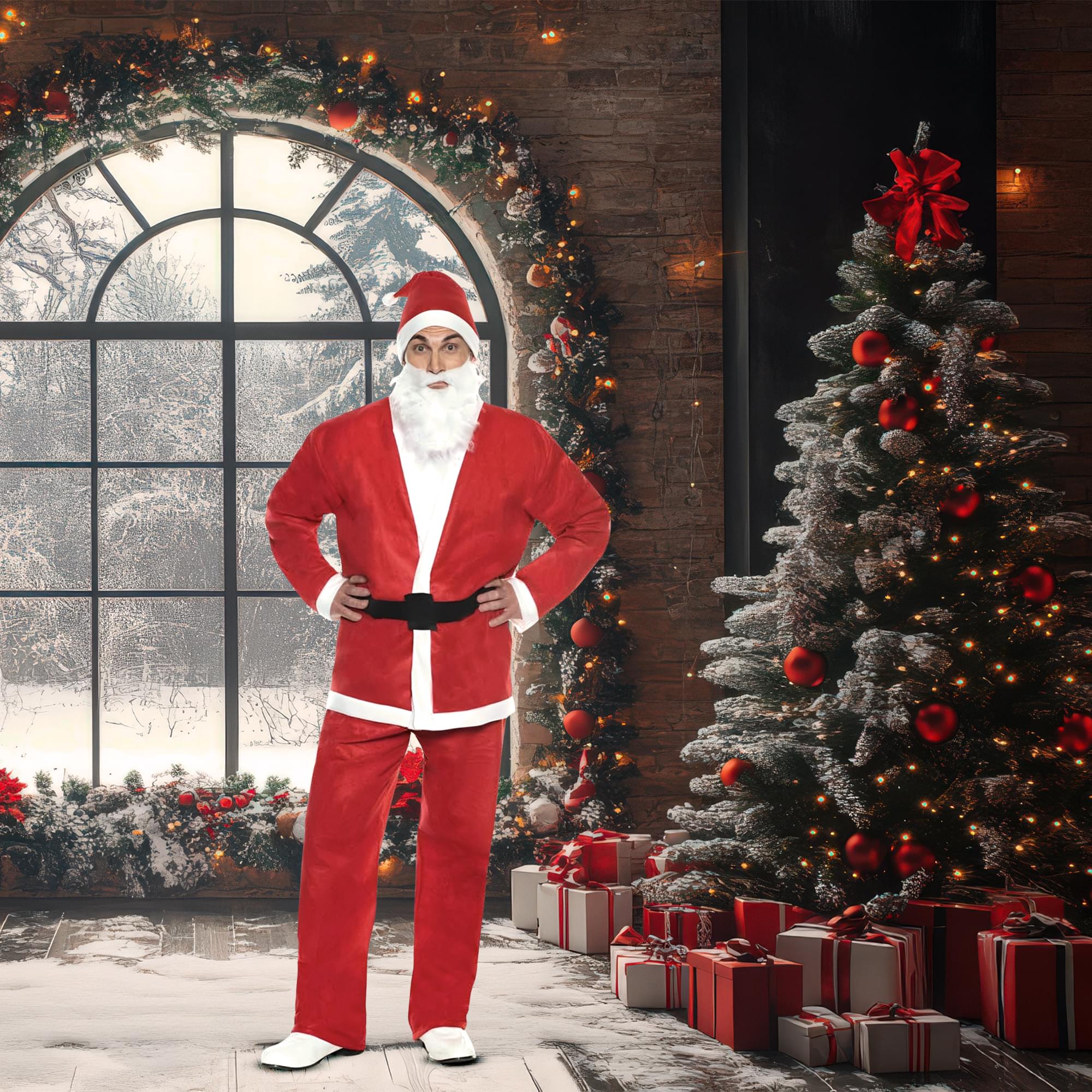 Economy Santa Suit Adult Costume