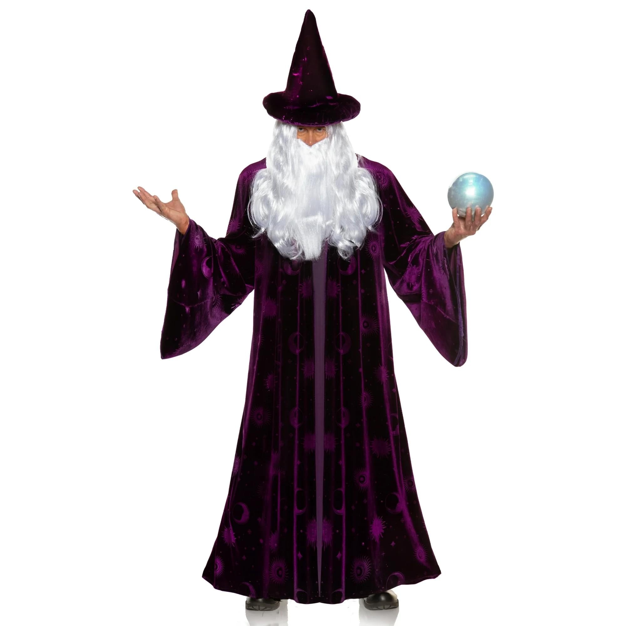 Midnight Mystic Wizard Purple Adult Costume