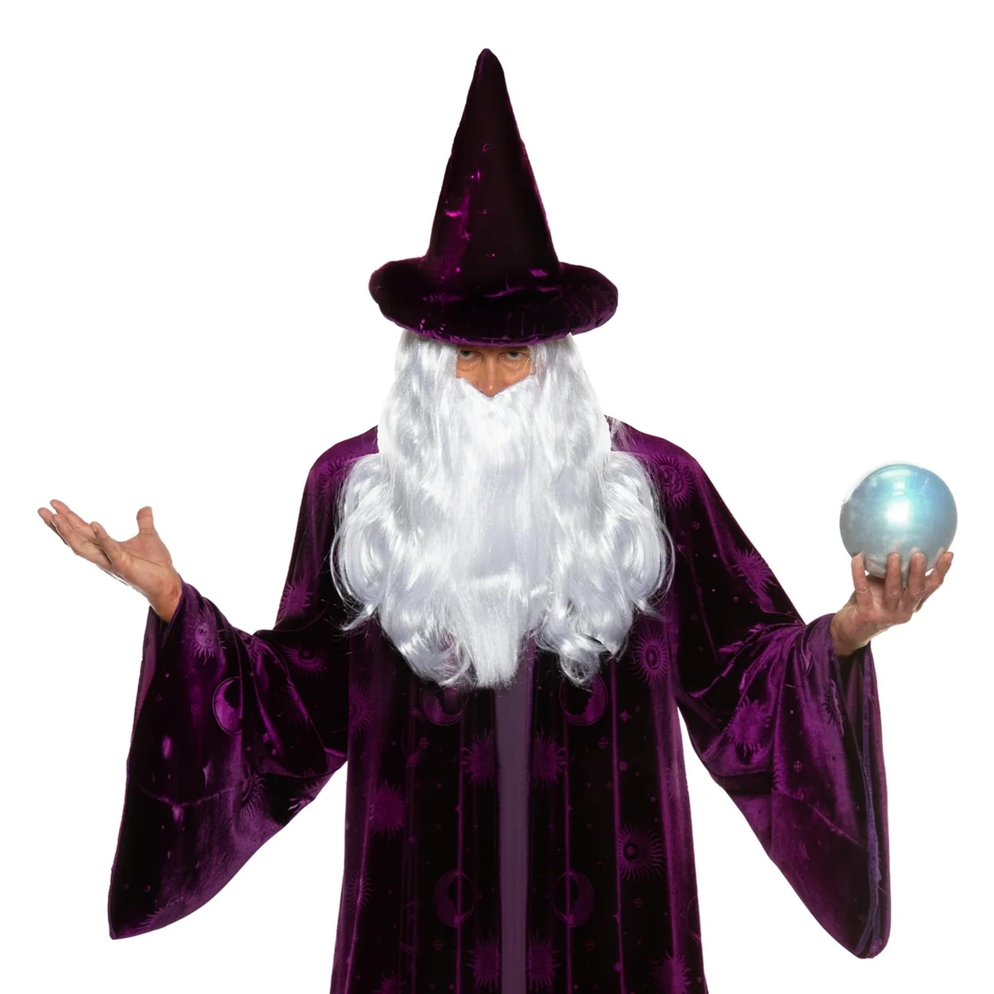 Midnight Mystic Wizard Purple Adult Costume