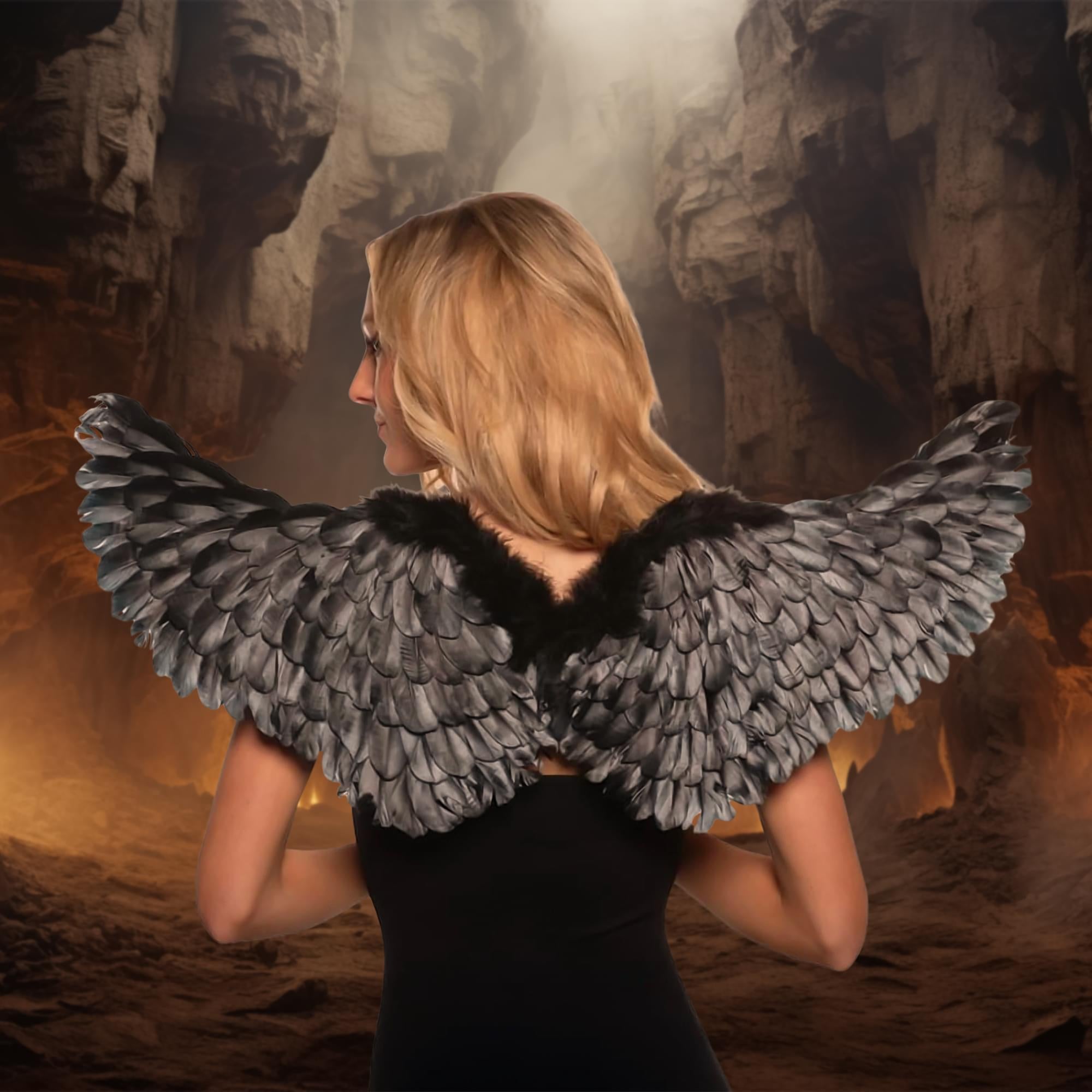 Black Dark Angel Adult Costume Wings