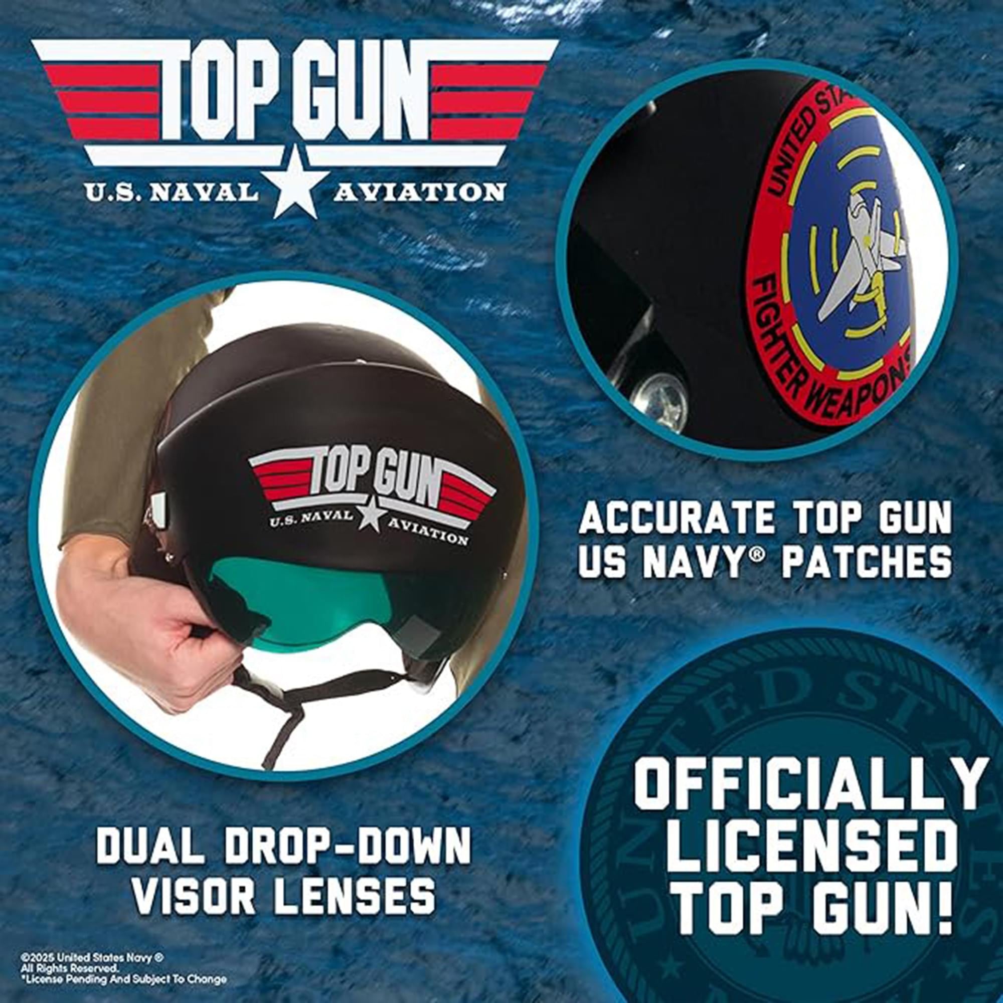Top Gun Fighter Pilot Helmet Adult Costume Accessory