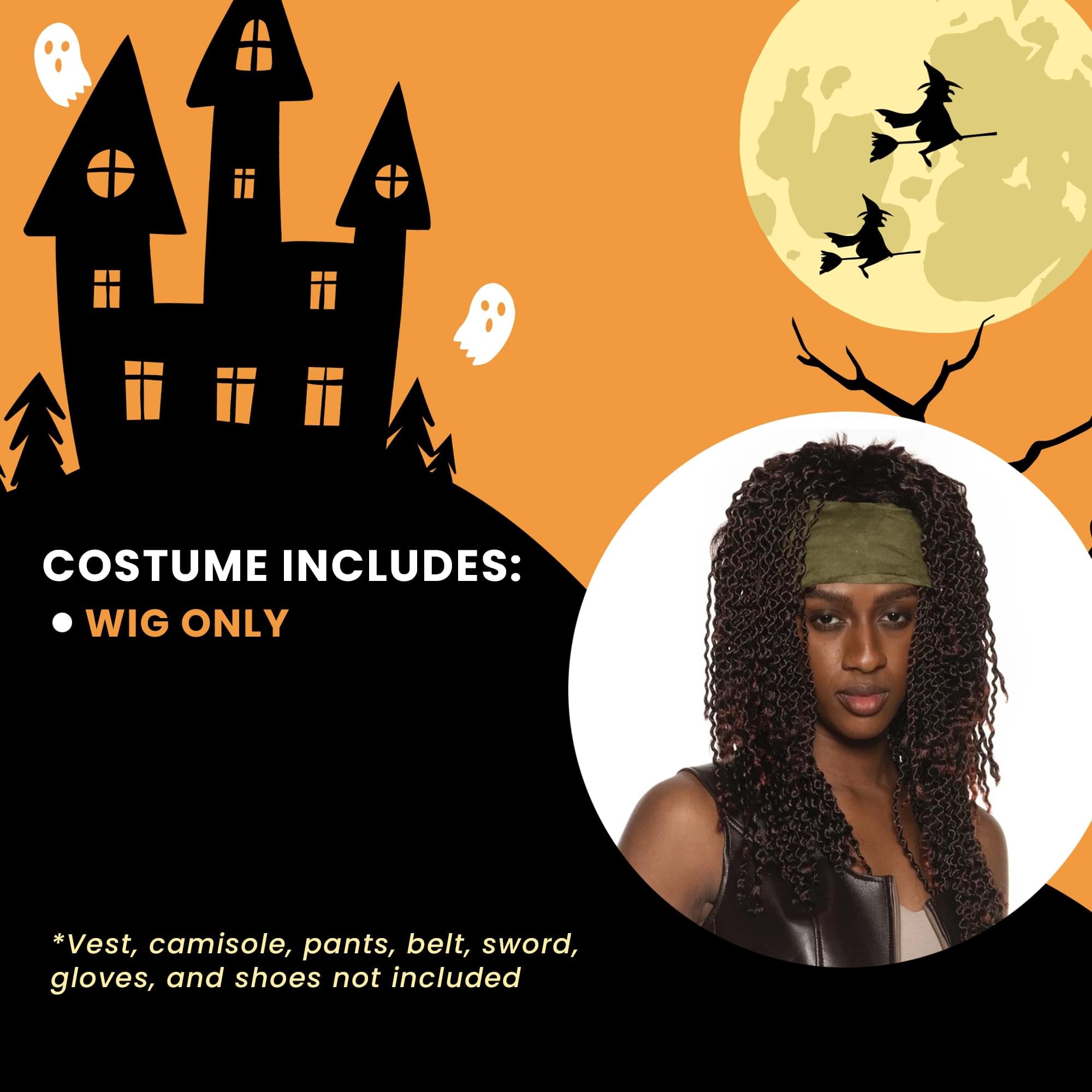 The Walking Dead Michonne Adult Costume Wig | One Size