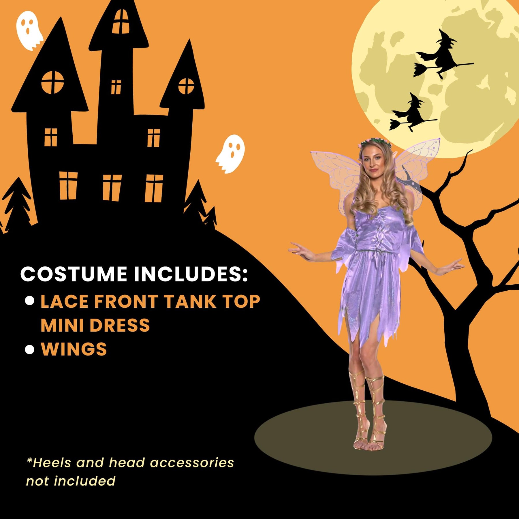 Underwraps Lavender Sparkle Fairy Adult Costume | Medium Underwraps Lavender Sparkle Fairy Adult Costume | Medium