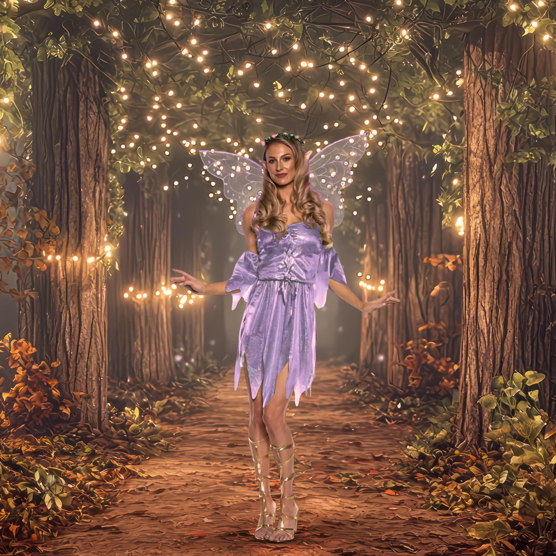 Underwraps Lavender Sparkle Fairy Adult Costume