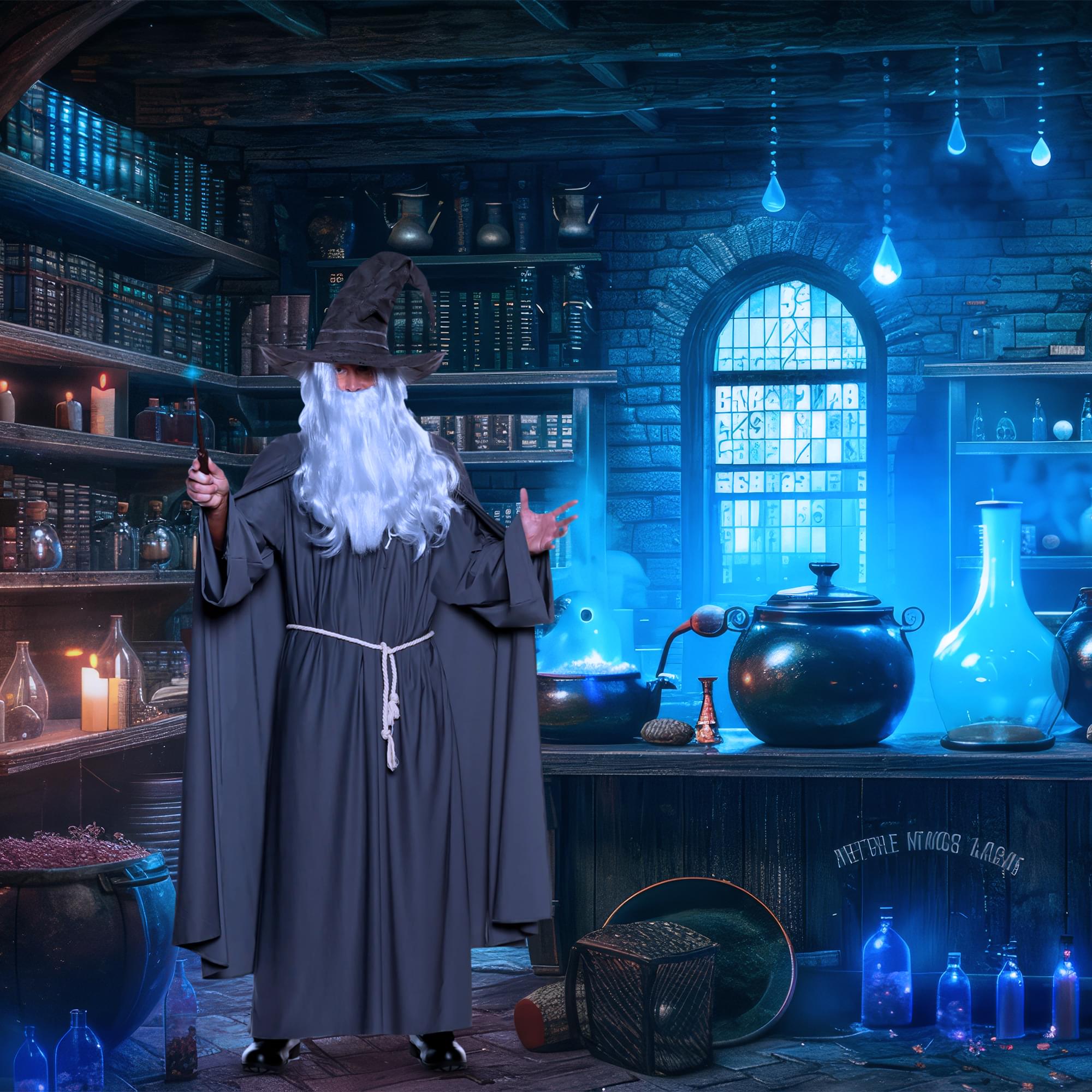 Warlock Grey Adult Costume