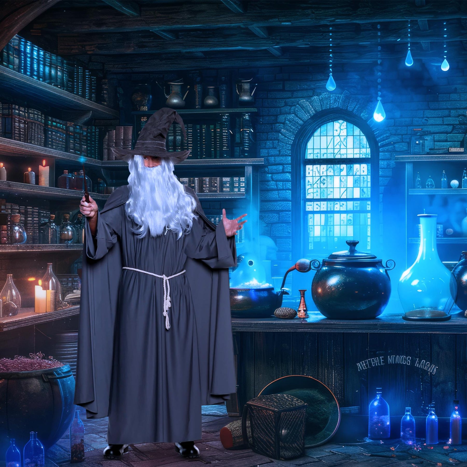 Warlock Grey Adult Costume