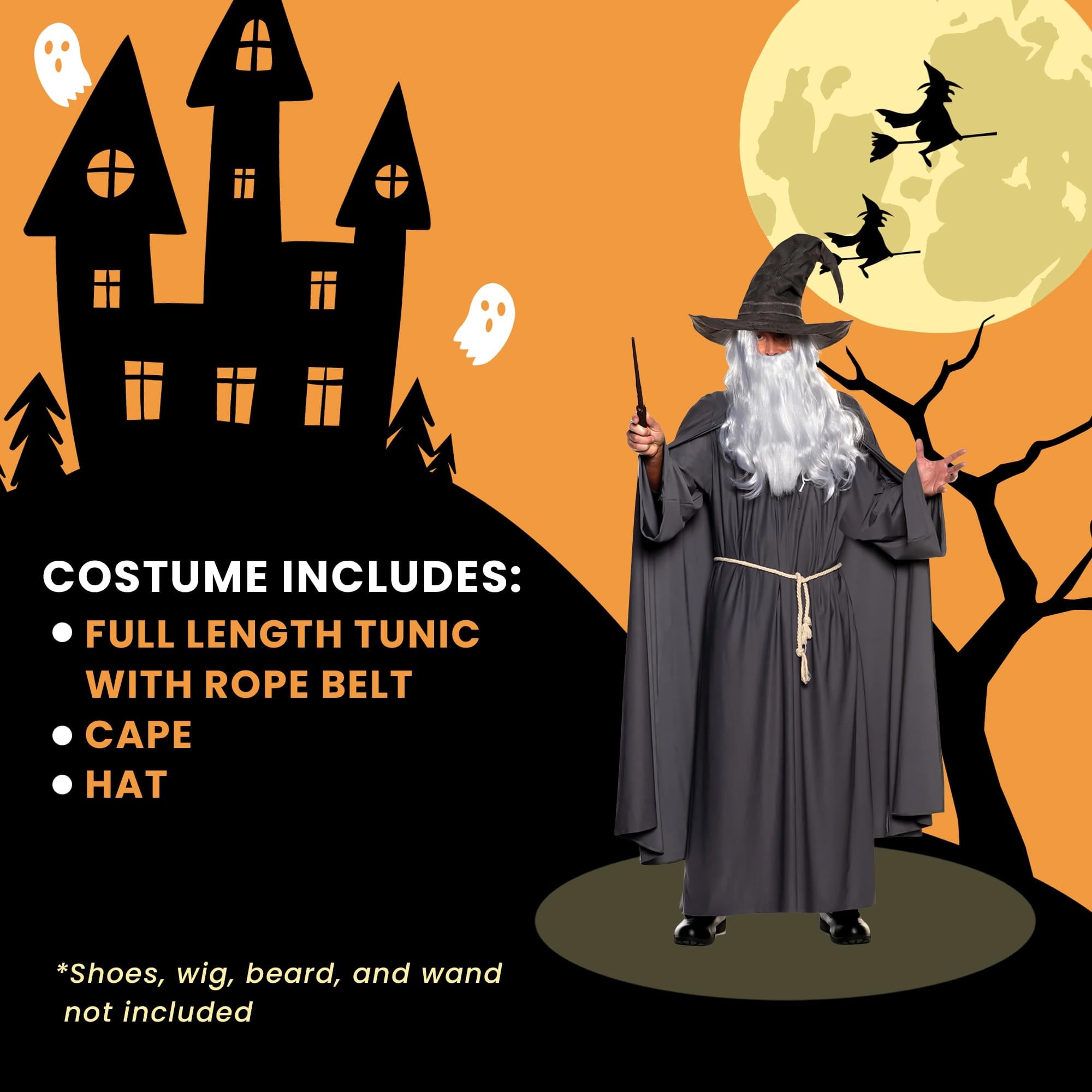 Warlock Grey Adult Costume