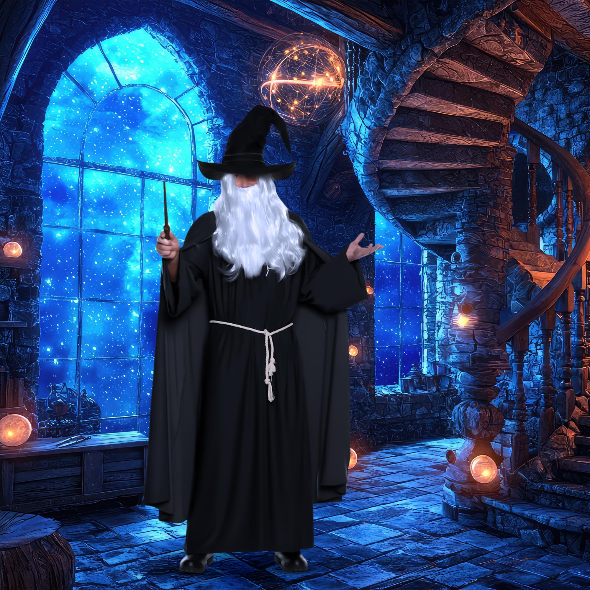 Warlock Black Adult Costume