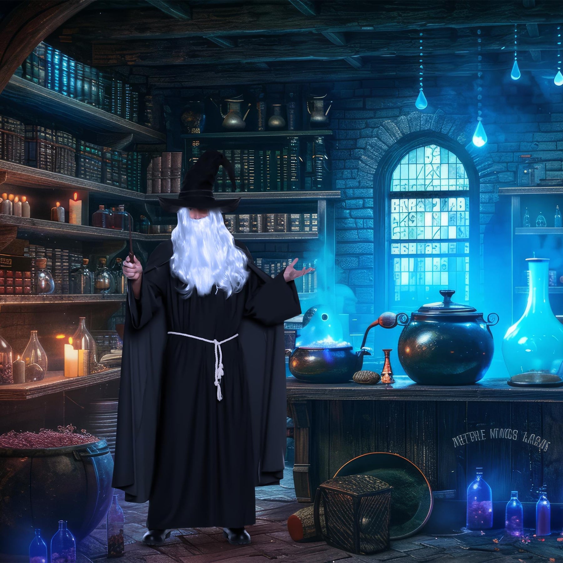 Warlock Black Adult Costume